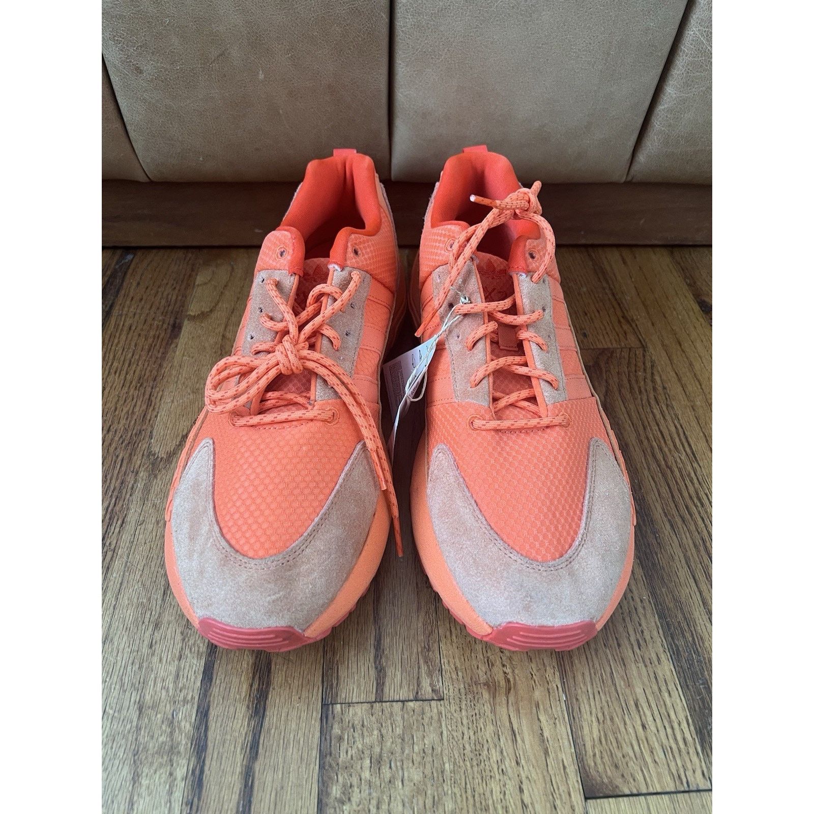 Adidas adidas ORIGINALS MEN'S ZX 22 BOOST SNEAKERS ORANGE RETRO Size US 11 / EU 44 - 2 Thumbnail