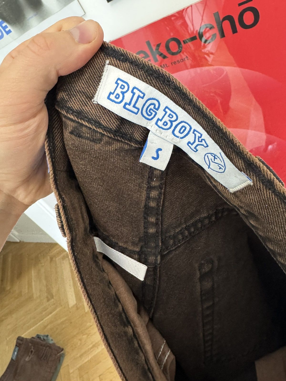 Polar Skate Co. Polar Sk8 Co Big Boy Washed Brown Denim Baggy Skateboard Size US 30 / EU 46 - 4 Thumbnail