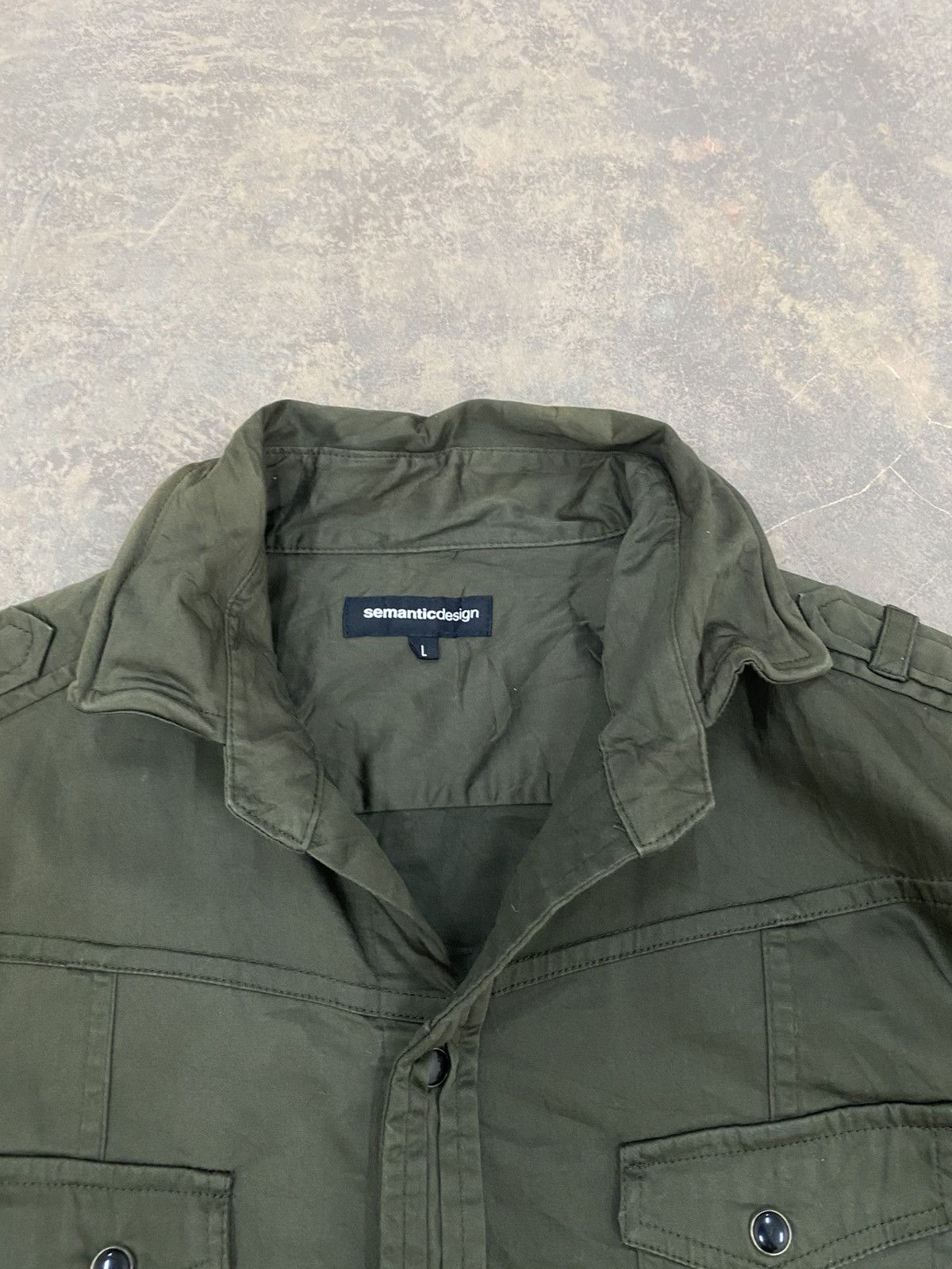 Le Grande Bleu (L.G.B.) 2000s Semantic Design Military Shirt hysteric punk grunge Size US M / EU 48-50 / 2 - 8 Thumbnail