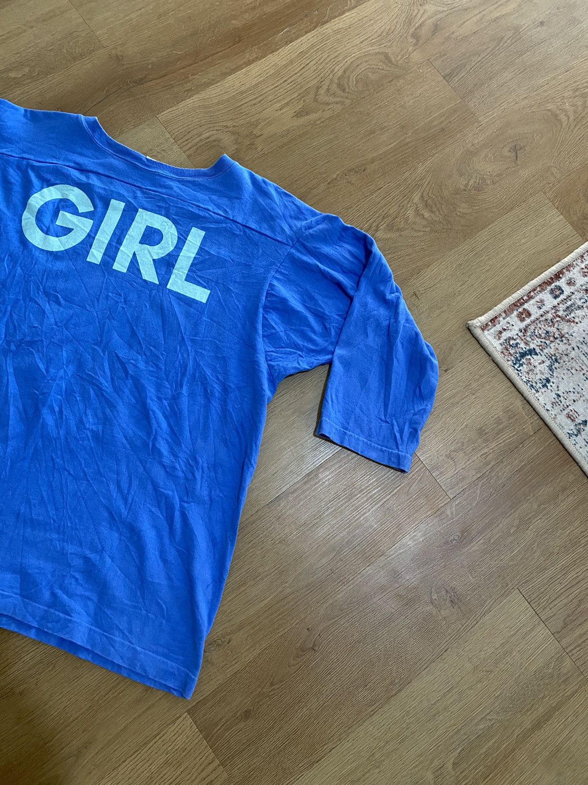 Champion × Japanese Brand Tshirt 3Quaters Champion X xGirl Size US XL / EU 56 / 4 - 11 Thumbnail