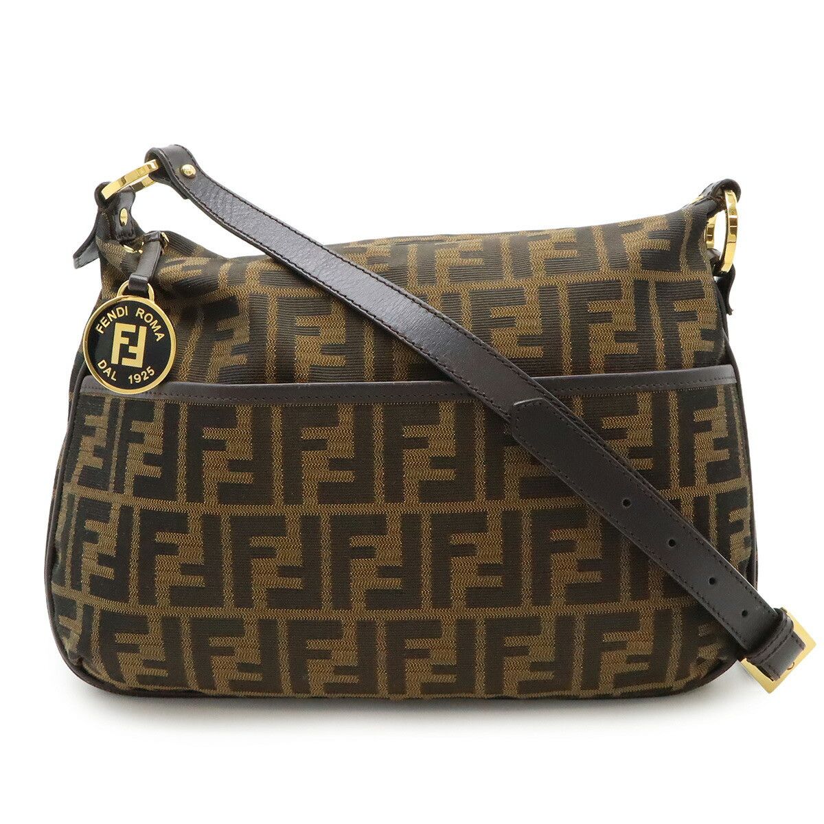 Fendi Fendi Fendi Zucca Nylon Canvas Shoulder Bag Textile Crossbody Bag 8BT190 DUTY FREE for USA Size ONE SIZE - 1 Thumbnail
