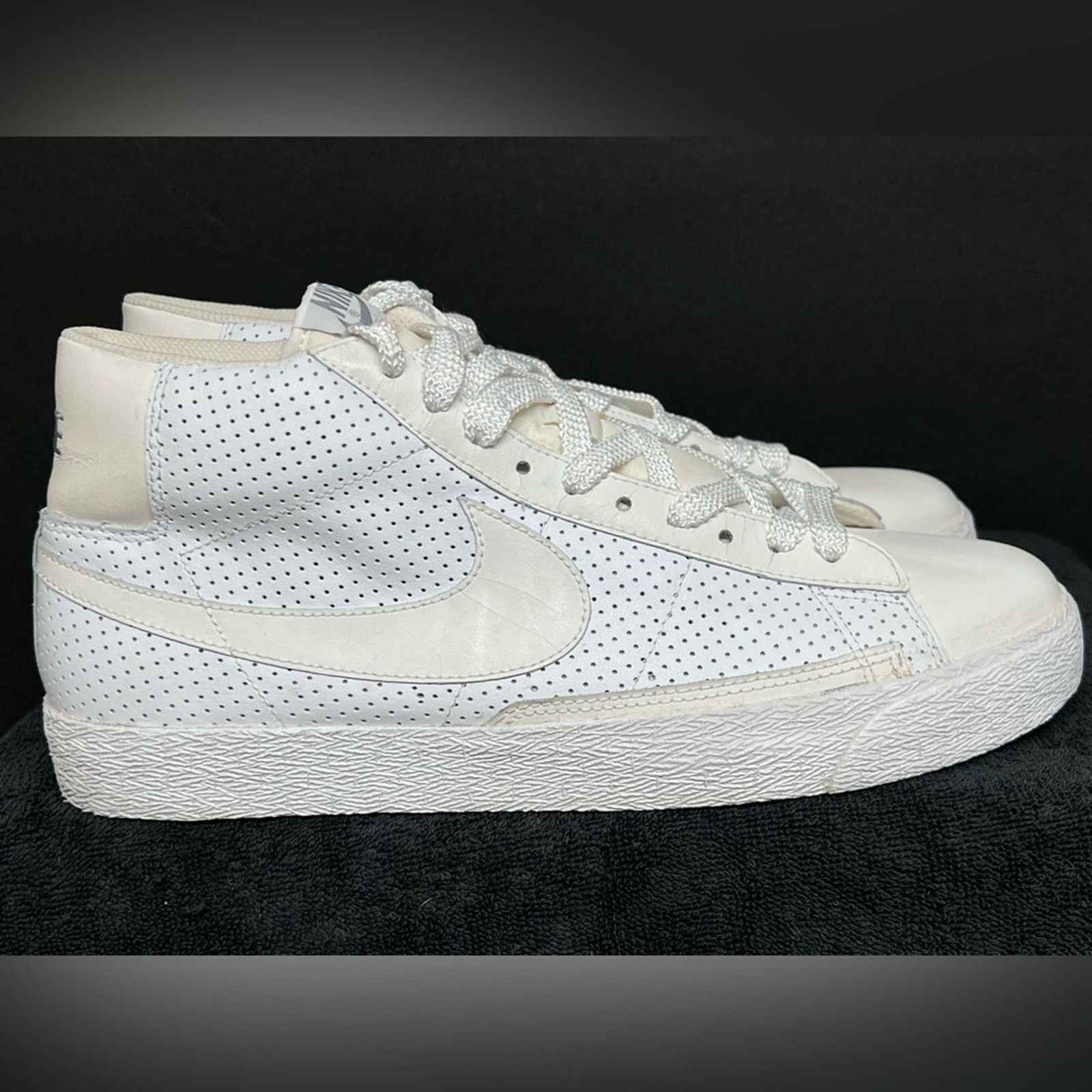Nike Nike Blazer High White Stealth Skulls Mens Shoes Sneakers Size US 11.5 / EU 44-45 - 2 Thumbnail