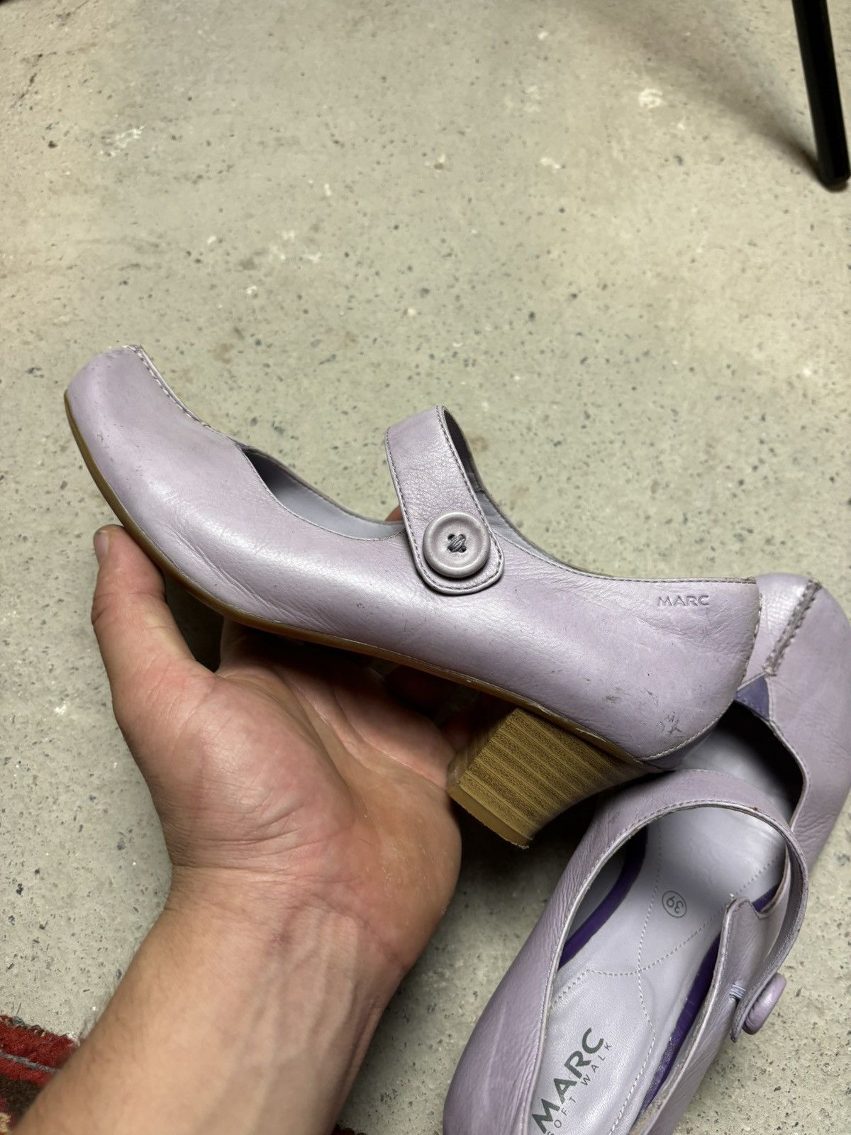 Japanese Brand × Vintage Vintage MARC Pumps Flieder/Lila Lavendel Banja Heels Size US 9 / IT 39 - 6 Thumbnail