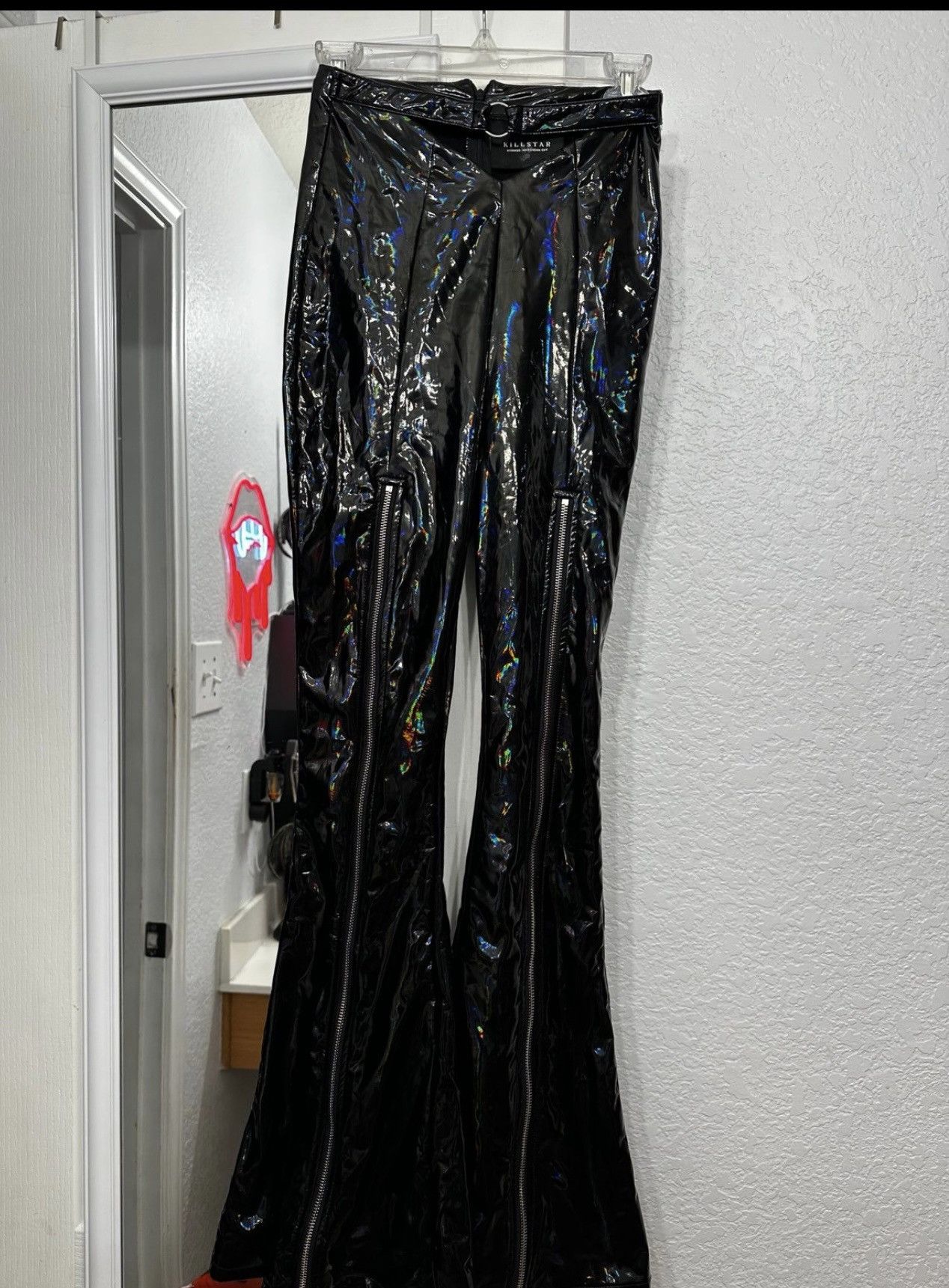Killstar Flare Holographic Leggings Size 25" / US 0 / IT 36 - 2 Thumbnail
