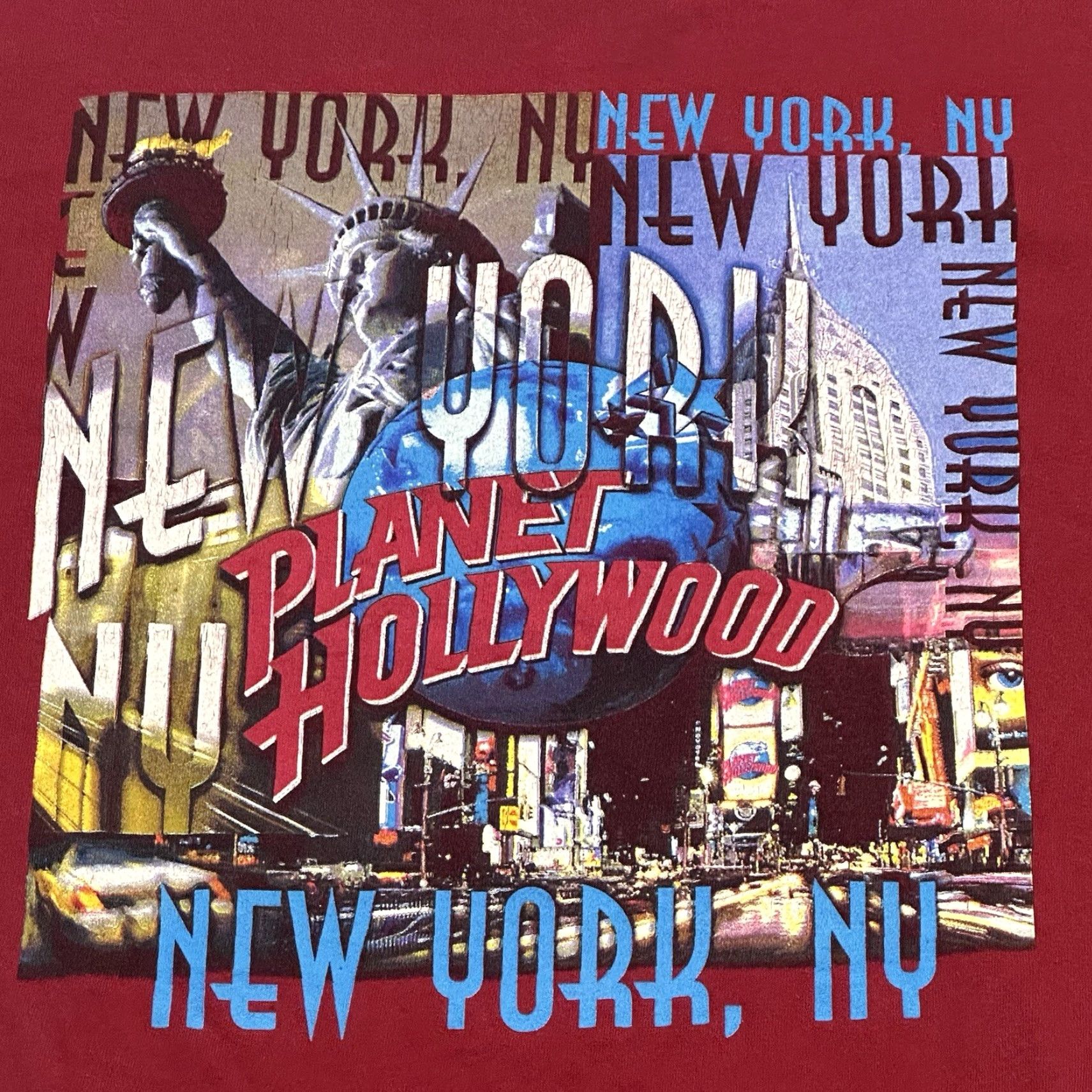 Planet Hollywood VTG Planet Hollywood Tee Shirt Adults M Red City 90s Logo Graphic Print Vintage Mens Womens Boys Girls Size US M / EU 48-50 / 2 - 2 Thumbnail