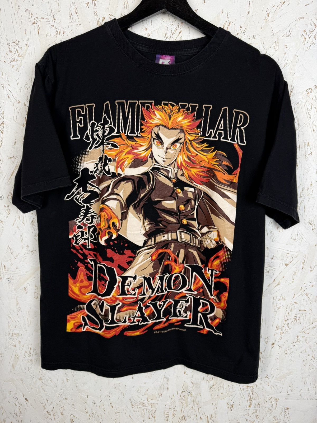 Band Tees Demon Slayer Anime Rengoku Flame Hashira Bootleg T-Shirt L Size US L / EU 52-54 / 3 - 1 Thumbnail