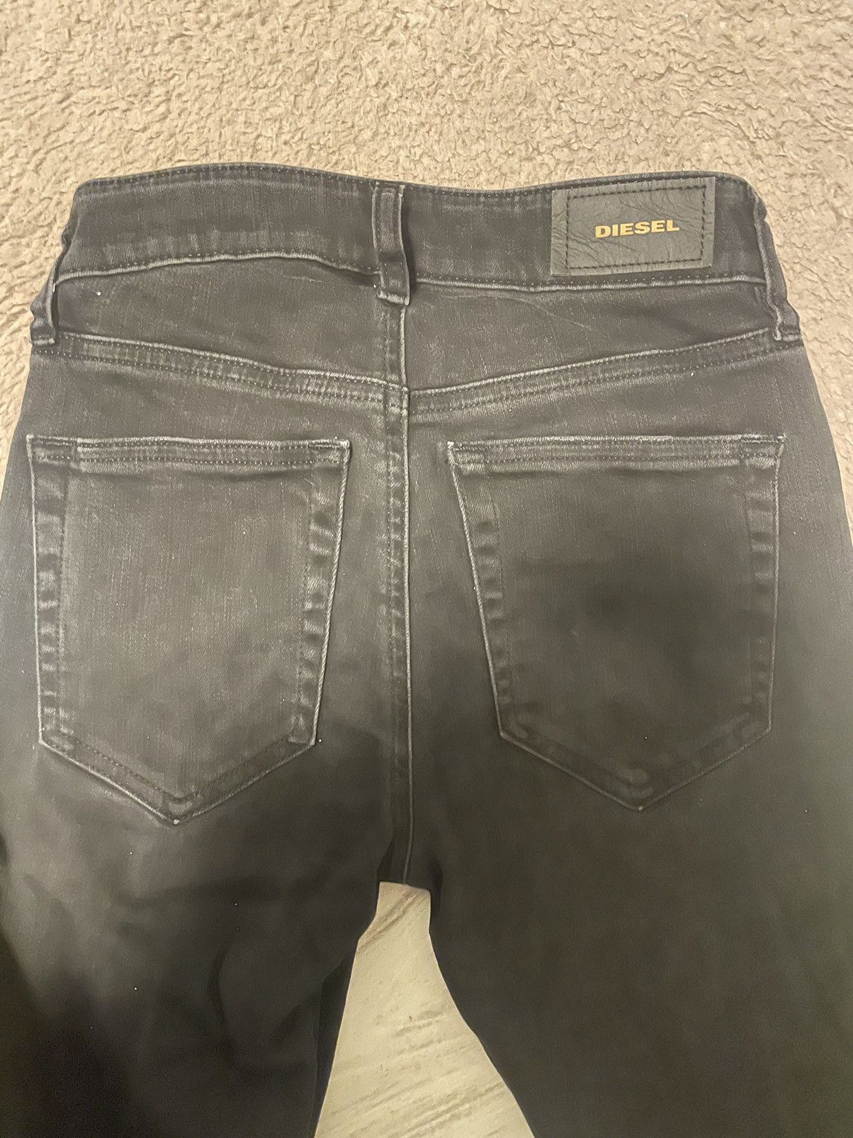 Diesel Black jeans Size 23" - 4 Thumbnail