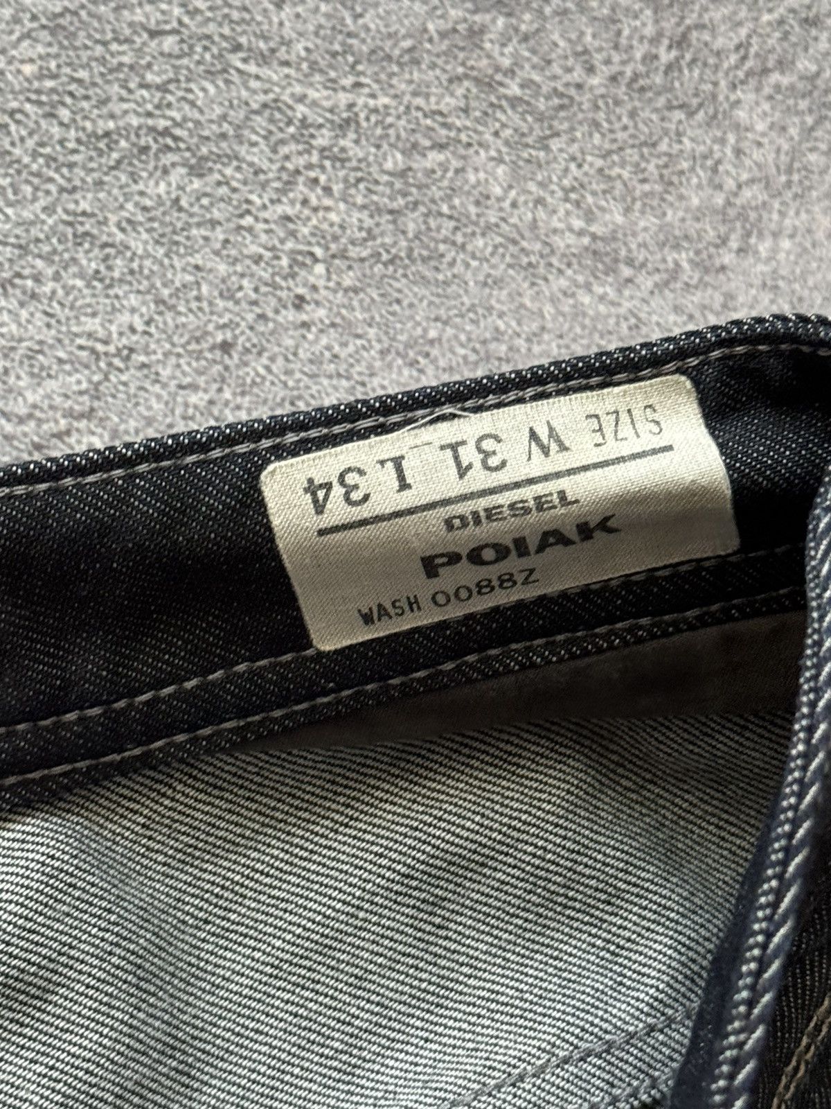 Diesel × Diesel Black Gold Diesel 31/34 Poiak wash 0088z denim pant trouser Jean chino Size US 31 - 14 Thumbnail