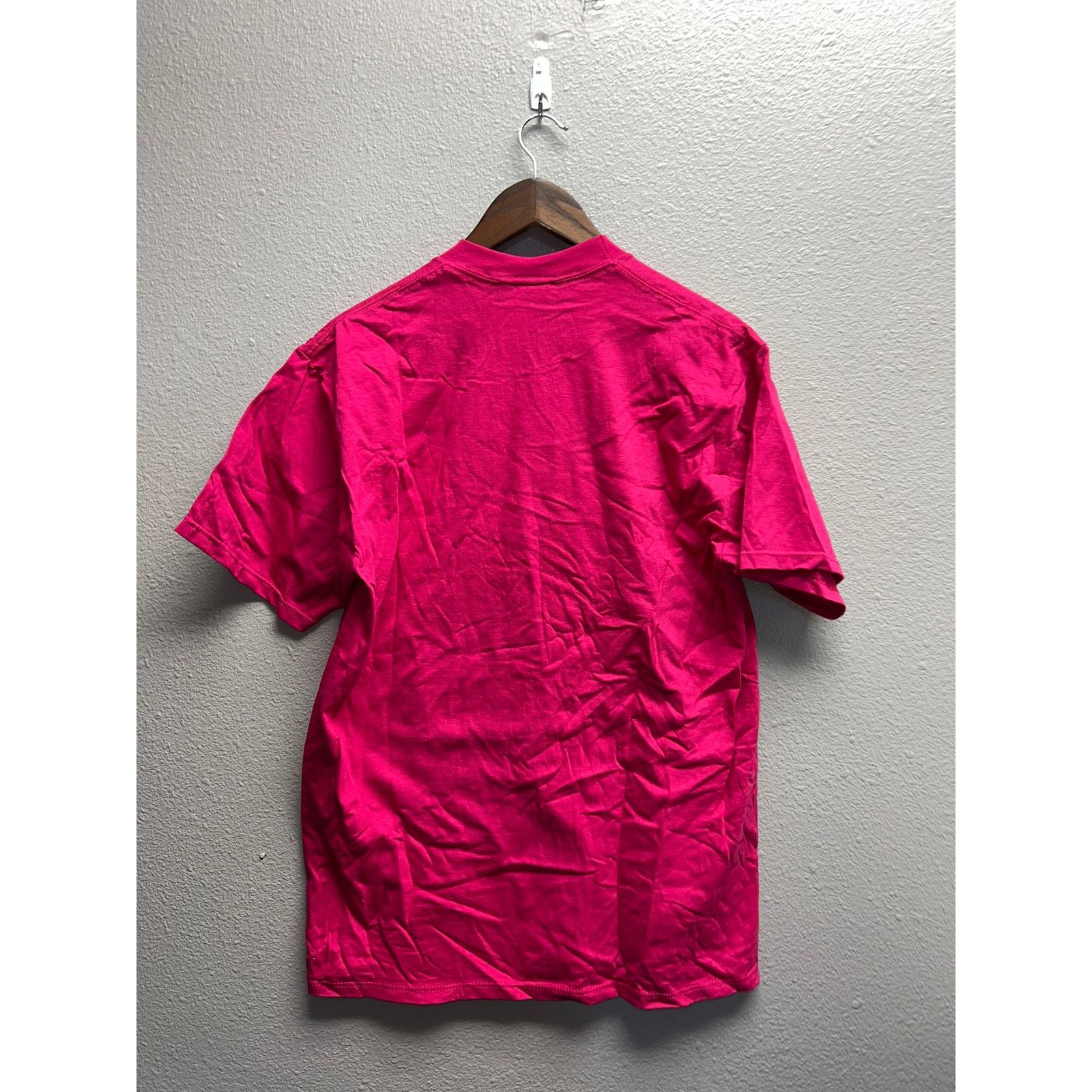 Jerzees 90s Vintage Bright Pink Blank Shirt Jerzees USA Made Large Size US L / EU 52-54 / 3 - 6 Thumbnail