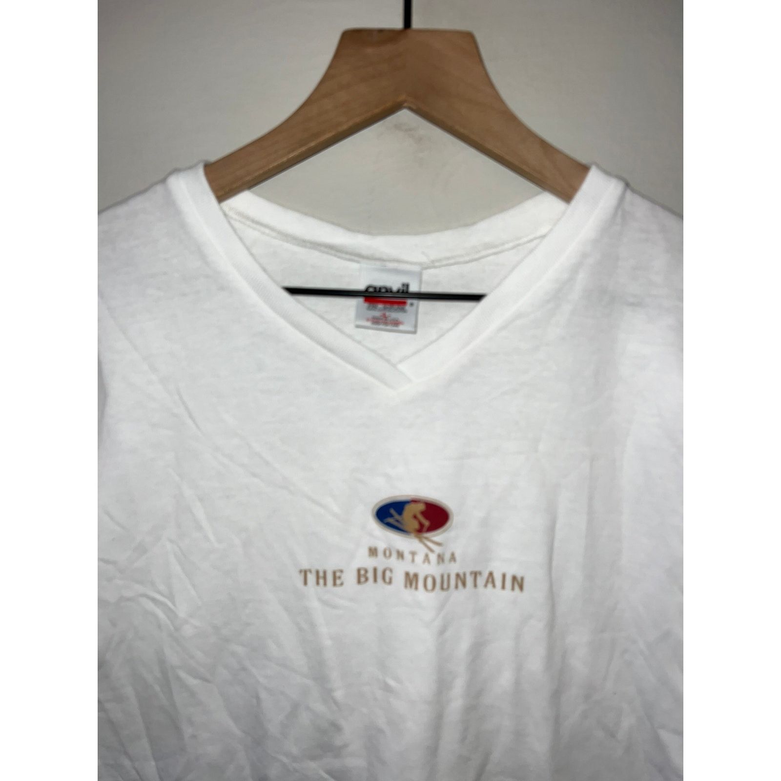 Anvil Womens Montana Ski Shirt The big Mountain Tee Top Women L Size L / US 10 / IT 46 - 2 Thumbnail