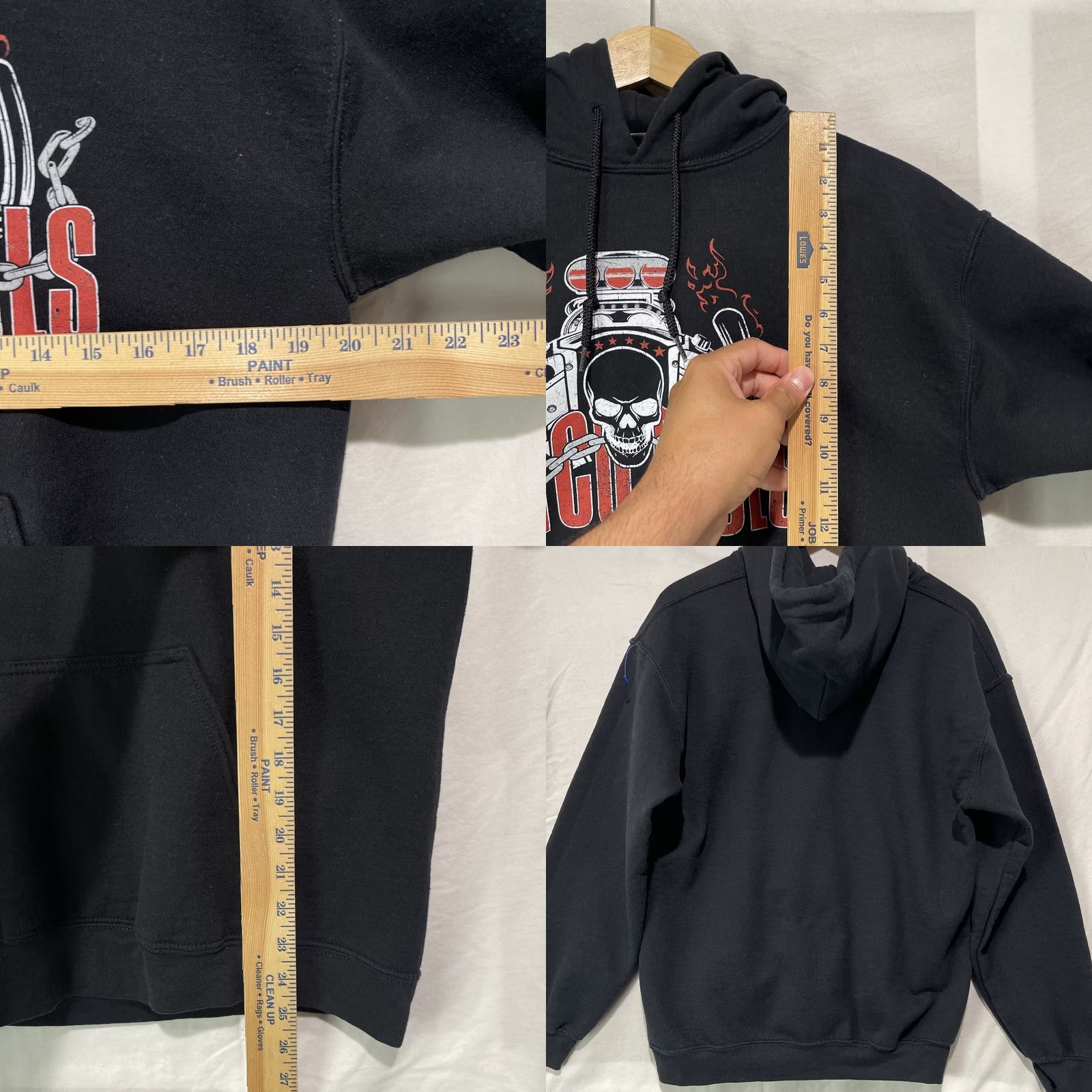 Gildan Gildan Hoodie Mens M Black Card Car Dad Graphic Print Logo Fleece Pullover Winter Gear Size US M / EU 48-50 / 2 - 8 Thumbnail