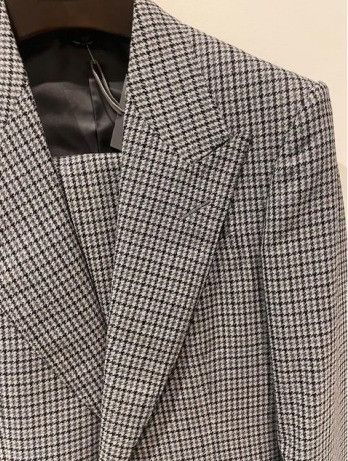 Tom Ford o1w1db10724 Shelton Fit Wool Jacket in White Black Size US XL / EU 56 / 4 - 2 Thumbnail
