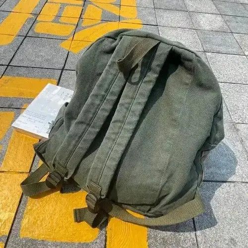 Japanese Brand Y2K Vintage Patchwork Canvas Backpack Size ONE SIZE - 3 Thumbnail