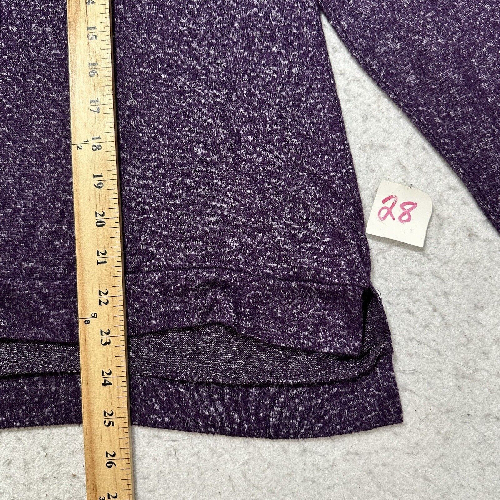 Other a.n.a XL Purple V-Neck Black Lace Up Back T Shirt Soft Top Size XL / US 12-14 / IT 48-50 - 9 Thumbnail