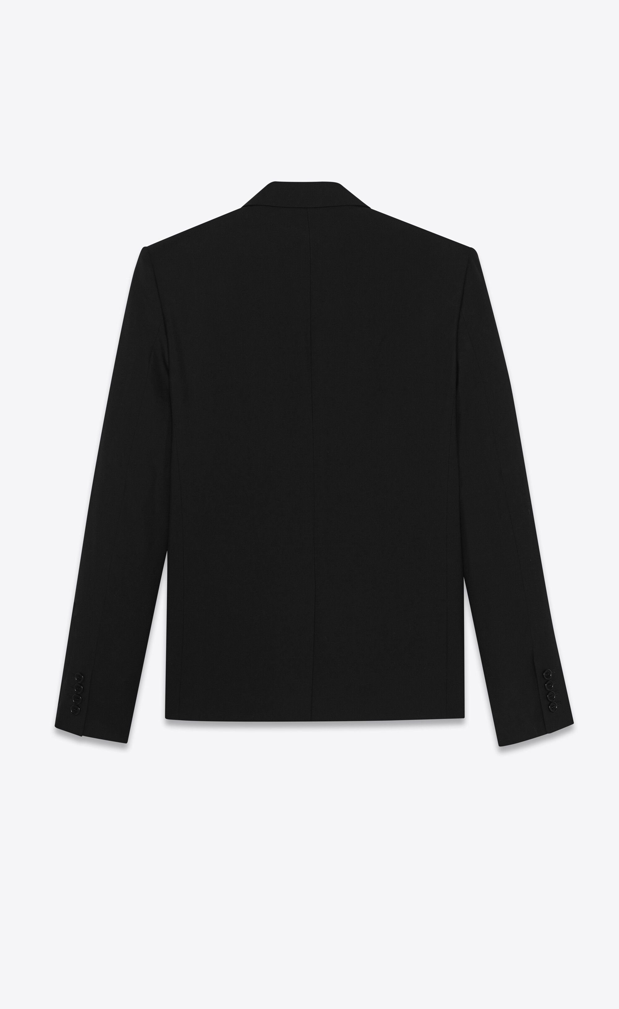 Saint Laurent Paris o1s1wg110625 507472 Jacket in Wool Gabardine in Black Size US S / EU 44-46 / 1 - 2 Thumbnail