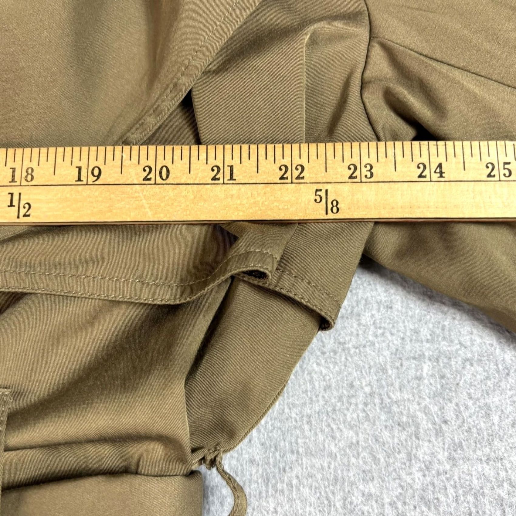 Vintage Bardot Trench Coat Womens XL Khaki Double Breasted Jacket Belt Academia Heritage Size XL / US 12-14 / IT 48-50 - 6 Thumbnail