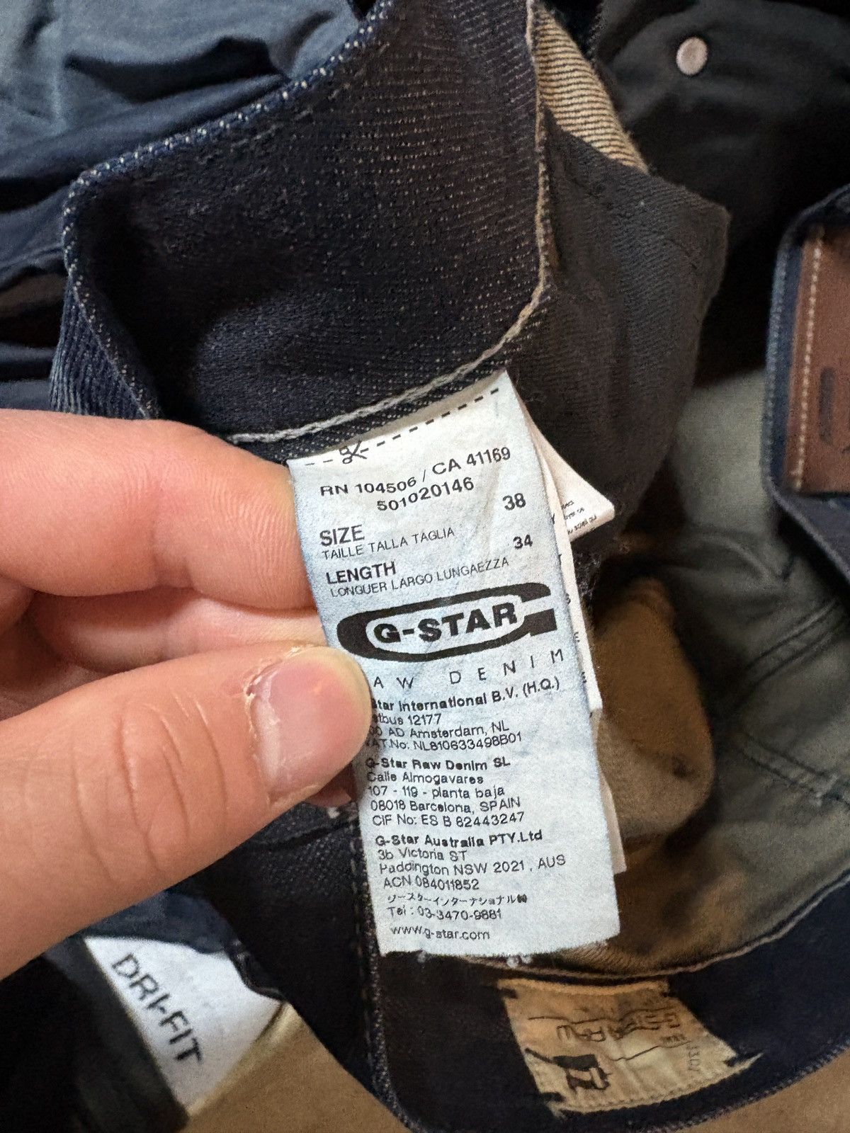 G-Star G-star RAW Y2K 3301 3D Straight Leg Denim Jeans Blue 38x34 Size US 38 / EU 54 - 8 Thumbnail