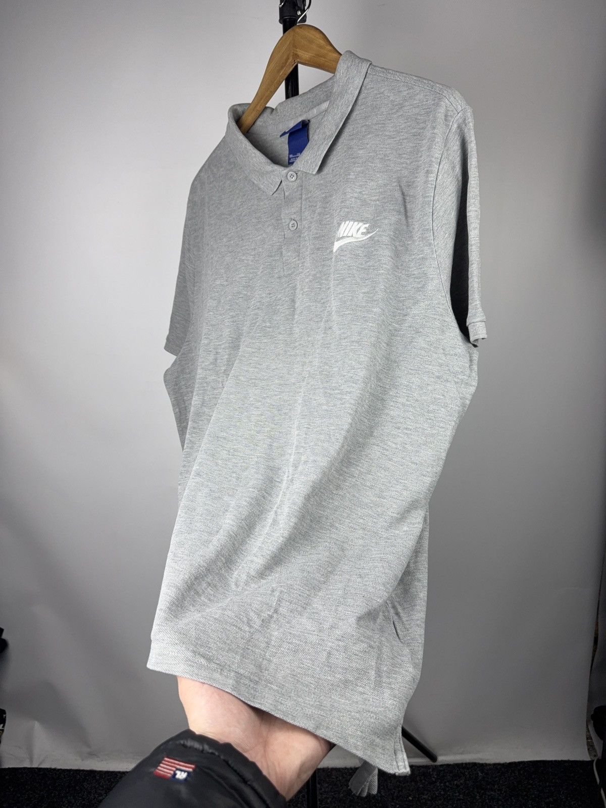 Nike Nike Grey Polo Shirt XXL Classic Embroidered Swoosh Size US XXL / EU 58 / 5 - 5 Thumbnail