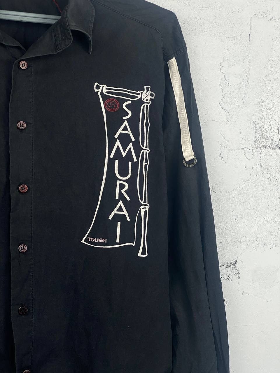 Anime × Desigual × Japanese Brand Vintage Japanese Anime Samurai Black Shirt Size US L / EU 52-54 / 3 - 4 Thumbnail