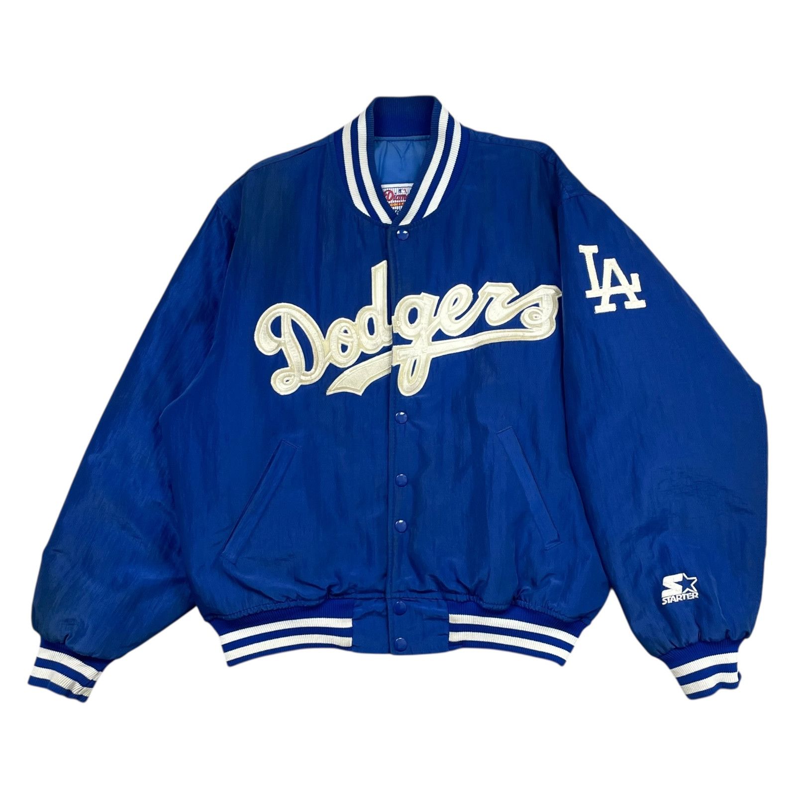 VTG 90s LA DODGERS STARTER DIAMOND COLLECTION SATIN JACKET