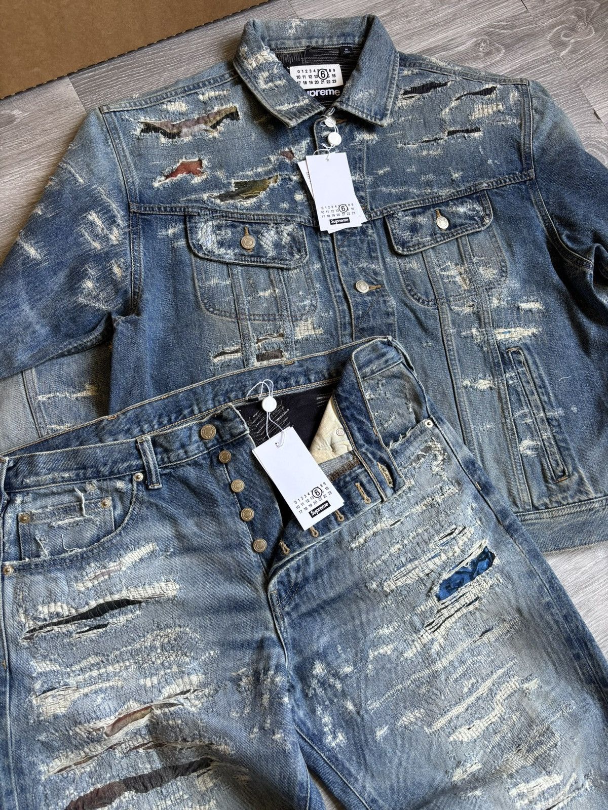 Maison Margiela × Supreme Supreme MM6 Maison Margiela Denim Two Piece Size US 32 / EU 48 - 13 Thumbnail