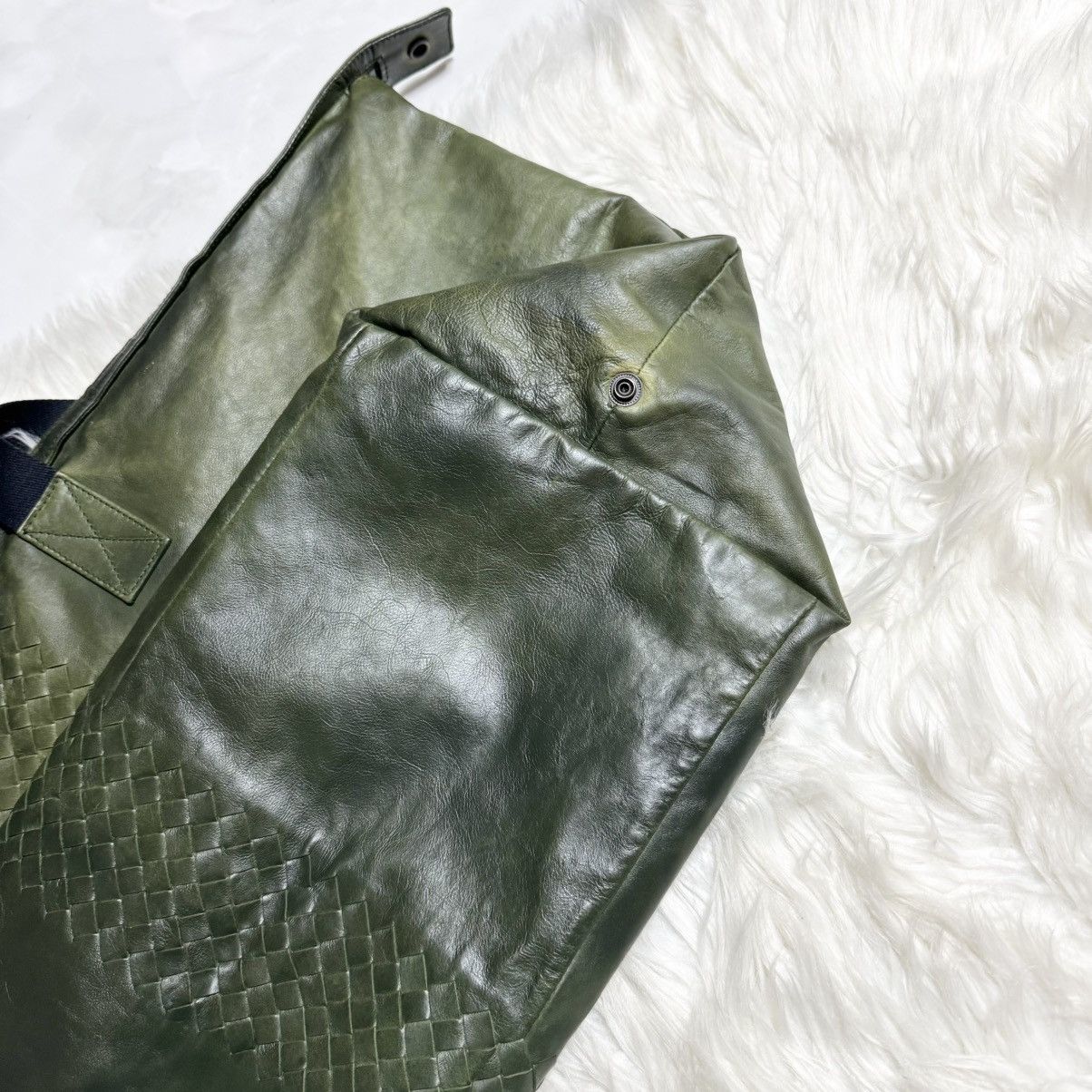 Bottega Veneta Auth Bottega Veneta Runway Intrecciato Leather Boston Bag Size ONE SIZE - 17 Thumbnail