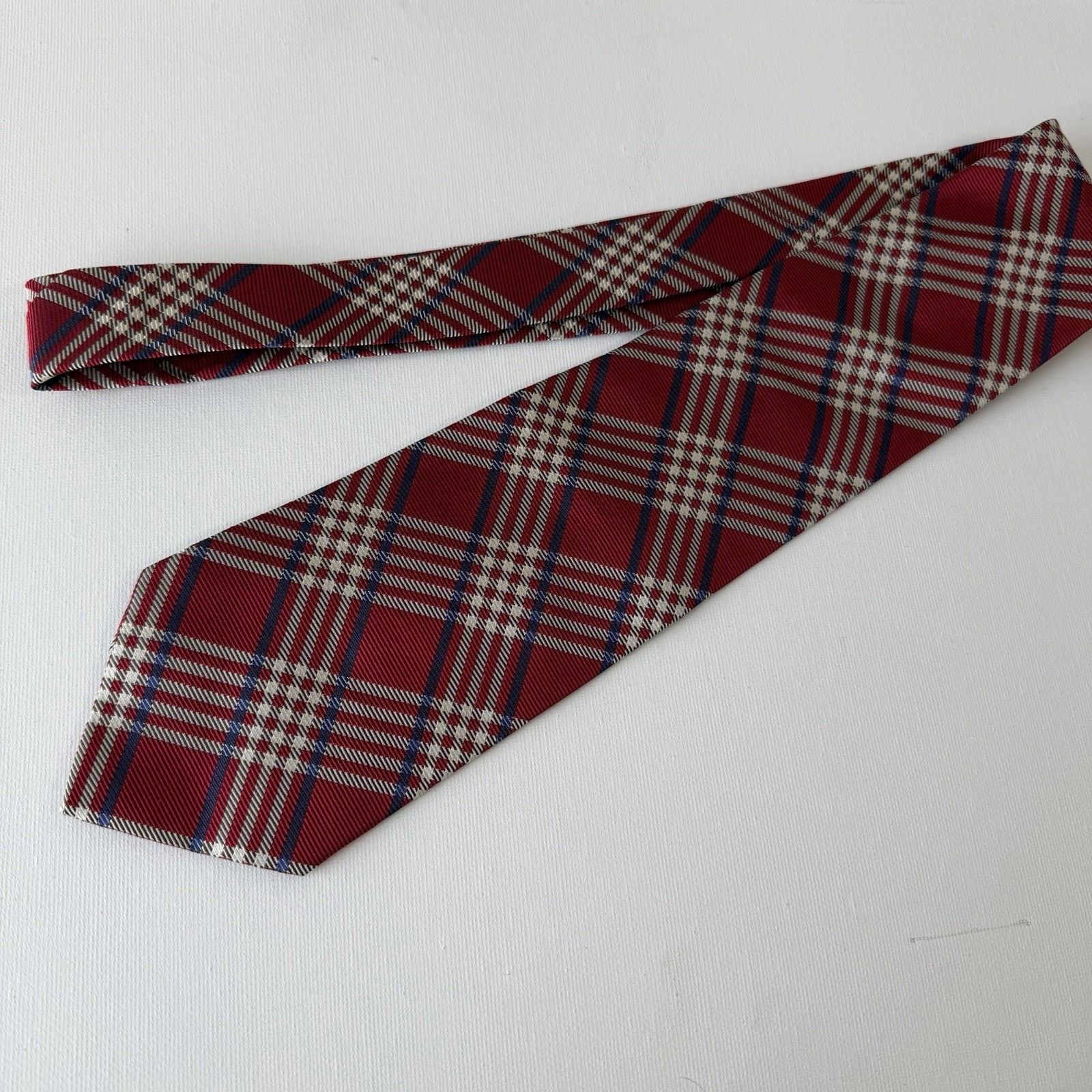 Lauren Ralph Lauren Lauren Ralph Lauren Red Holiday Tartan Silk Tie 90s Vintage Size ONE SIZE - 2 Thumbnail