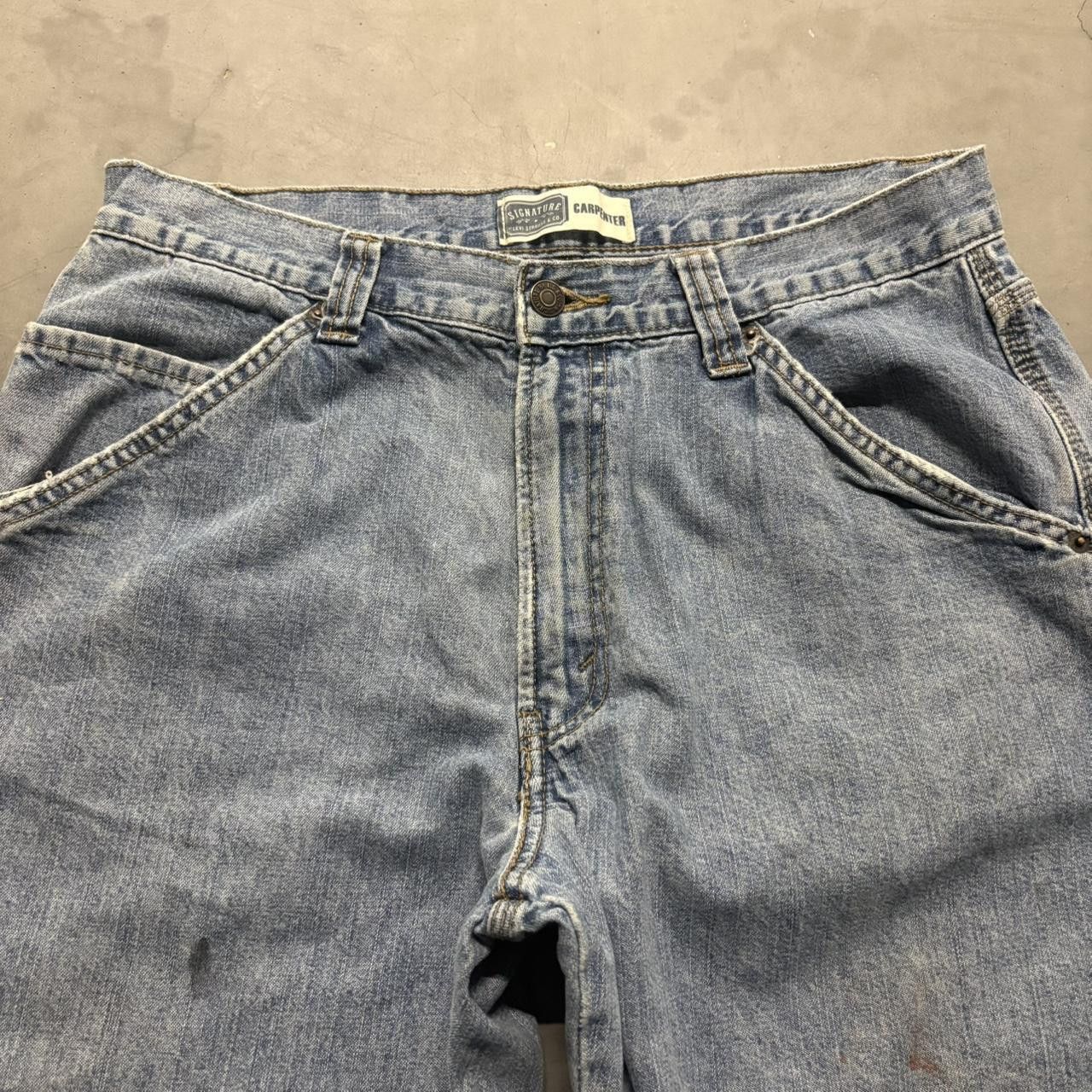 Levi's Crazy Vintage Y2K 2000s Baggy Levis Carpenter Medium Wash Workwear Grunge Denim Jeans! Size US 32 / EU 48 - 2 Thumbnail