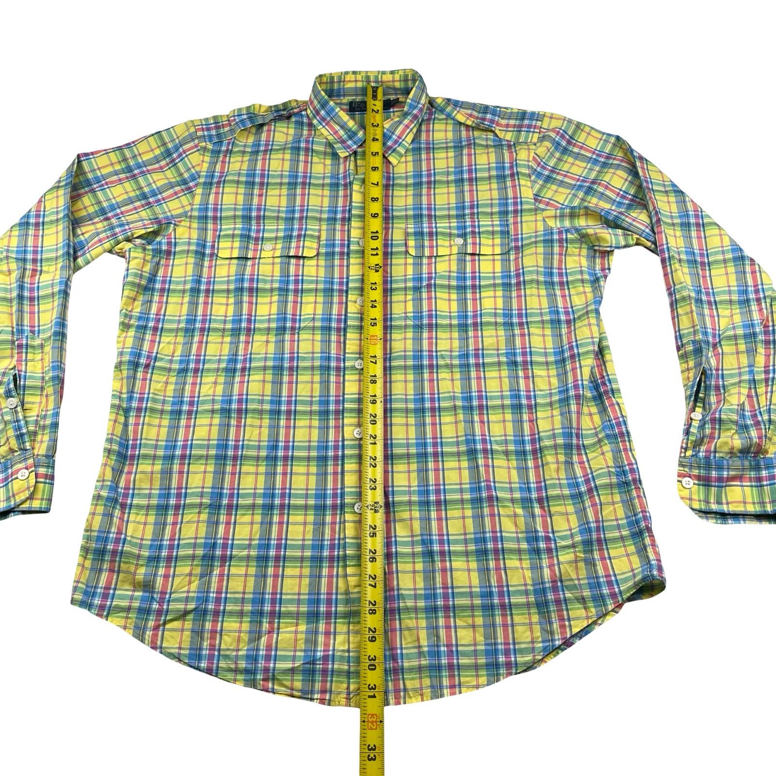 Polo Ralph Lauren VTG Polo Ralph Lauren Men's 100% Cotton Work Shirt Pastel Pl Size US L / EU 52-54 / 3 - 5 Thumbnail