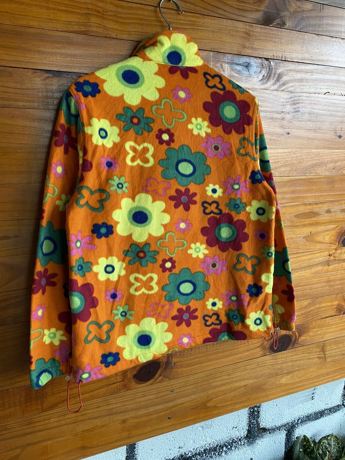Vintage Vintage Strolling Flower Power Fleece Pullover Retro Size US S / EU 44-46 / 1 - 14 Thumbnail
