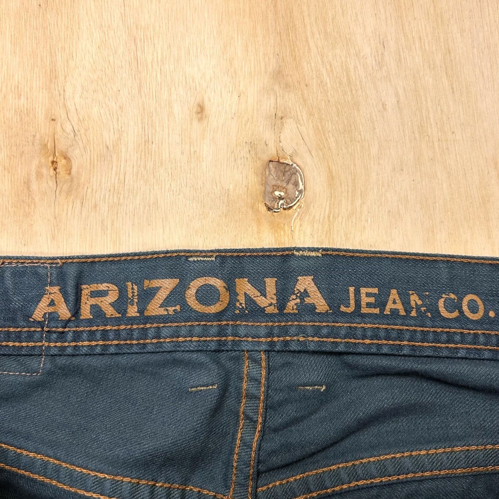 Vintage Arizona Jean Co. Mens Jeans Relaxed Fit Straight Blue Denim Medium Wash 33x30 Size US 33 - 2 Thumbnail
