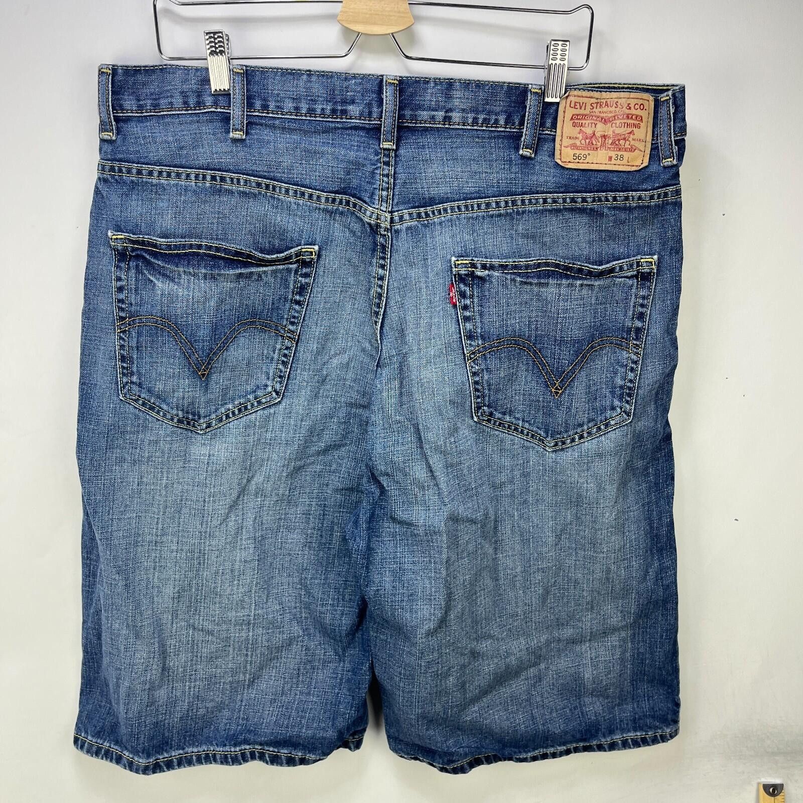 Levi's Vintage Levi's 569 Loose Straight Denim Jean Shorts W38 Size US 38 / EU 54 - 1 Thumbnail