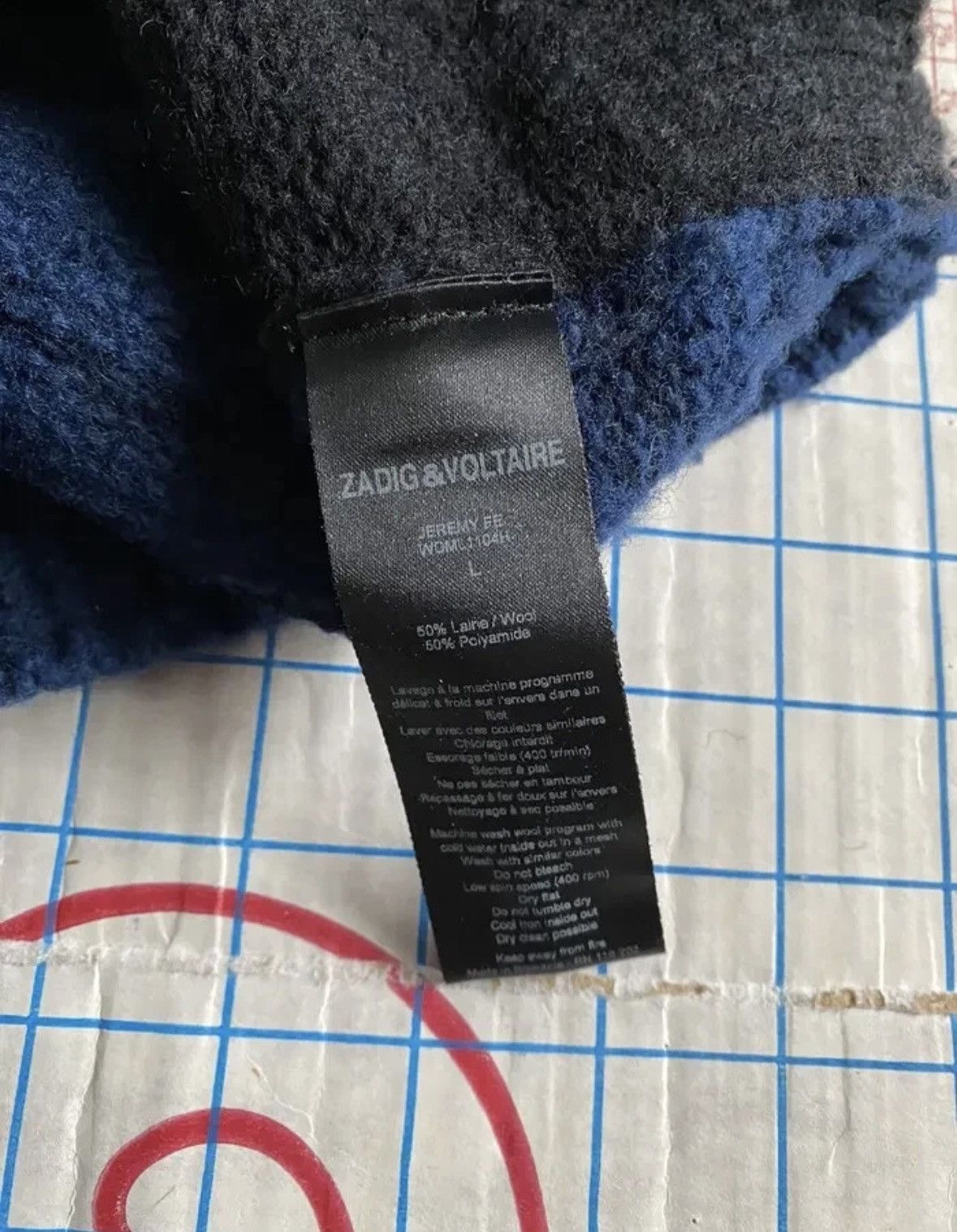 Zadig & Voltaire Zadig & Voltaire Color Block Sweater Size Large Wool Blend Size US L / EU 52-54 / 3 - 6 Thumbnail