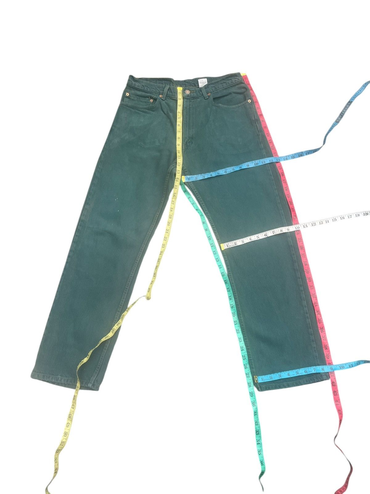 Levi's Vintage 1998 Levis 505 Single R Faded Distresed Size US 33 - 11 Thumbnail