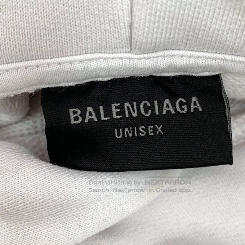 Balenciaga Balenciaga White Hole Distressed Tape Logo Letter Printed Size US XS / EU 42 / 0 - 6 Thumbnail