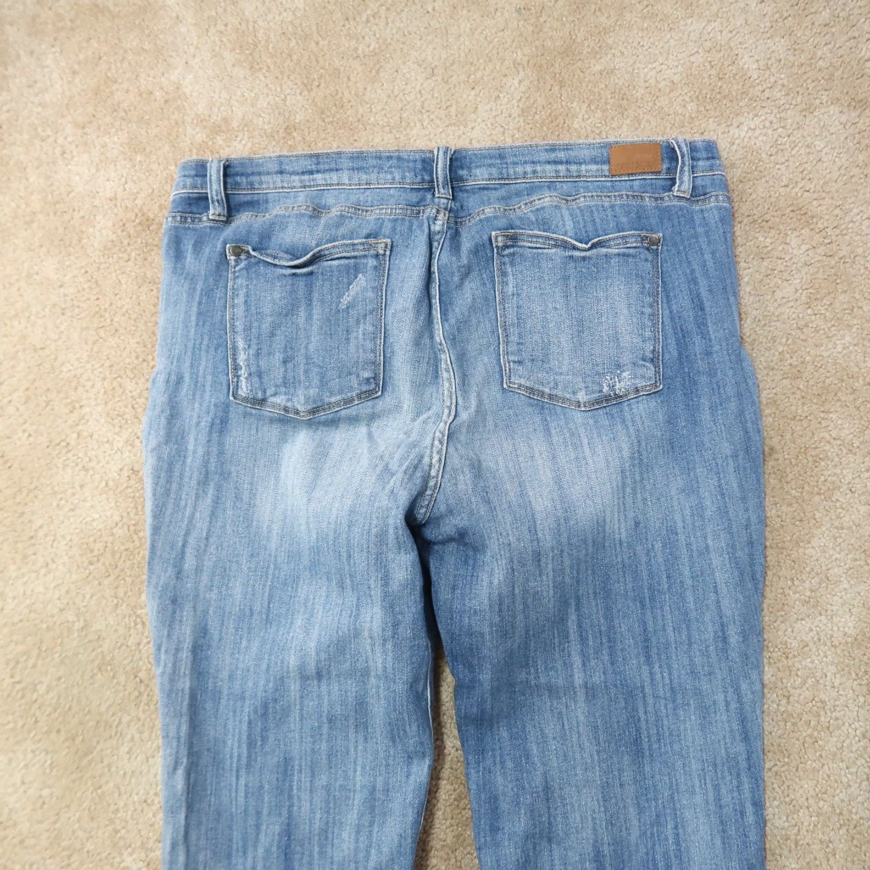 Vintage Judy Blue Jeans Women's 3XL High Rise Bootcut Denim Blue Stretch Regular 38x32 Modern Classic 5-Pocket Zip Button Jeans Size 40" / US 18 - 5 Thumbnail