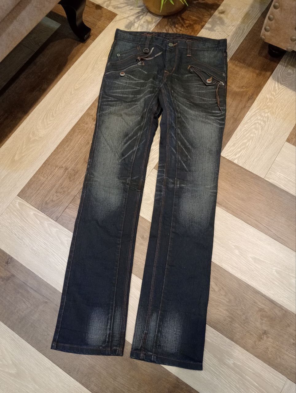 Nicole Club NICOLE CLUB FOR MEN JAPAN WASHED DENIM PANTS Size US 32 / EU 48 - 2 Thumbnail