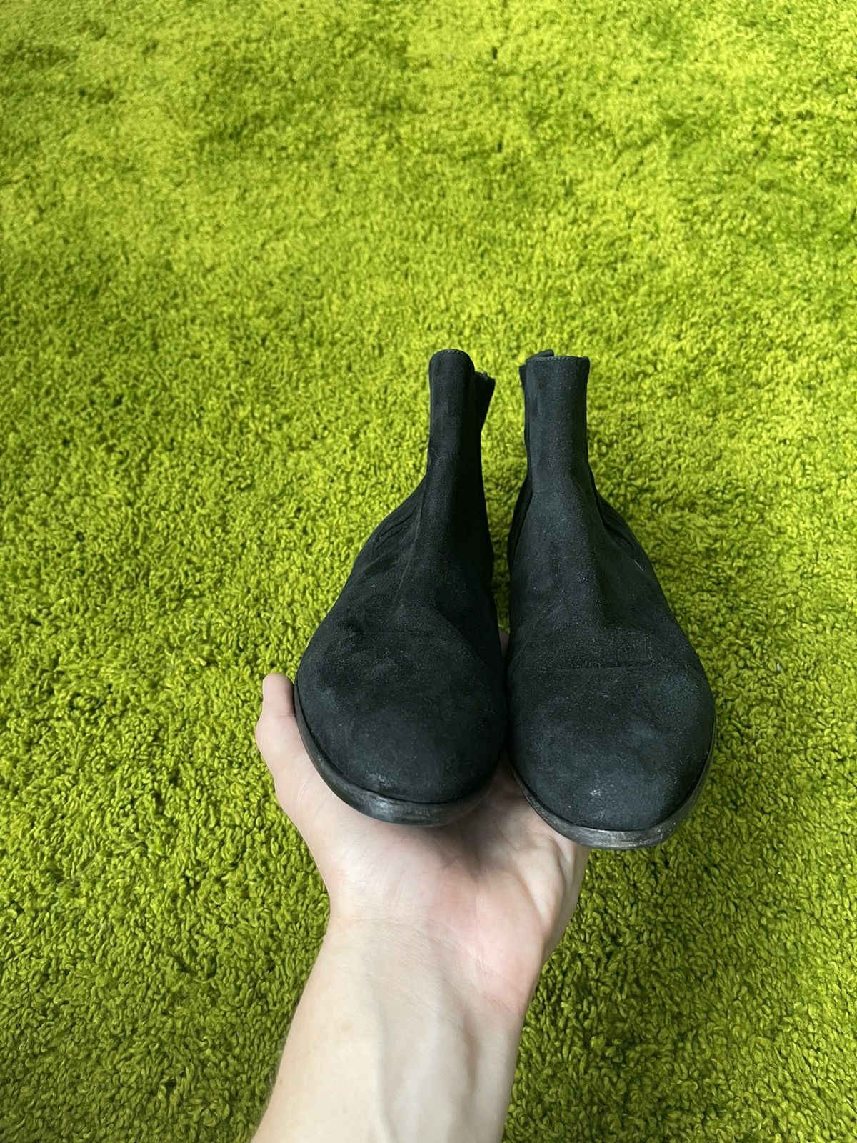 Designer × Prada Prada real suede leather chelsea boots Size US 8.5 / IT 38.5 - 6 Thumbnail