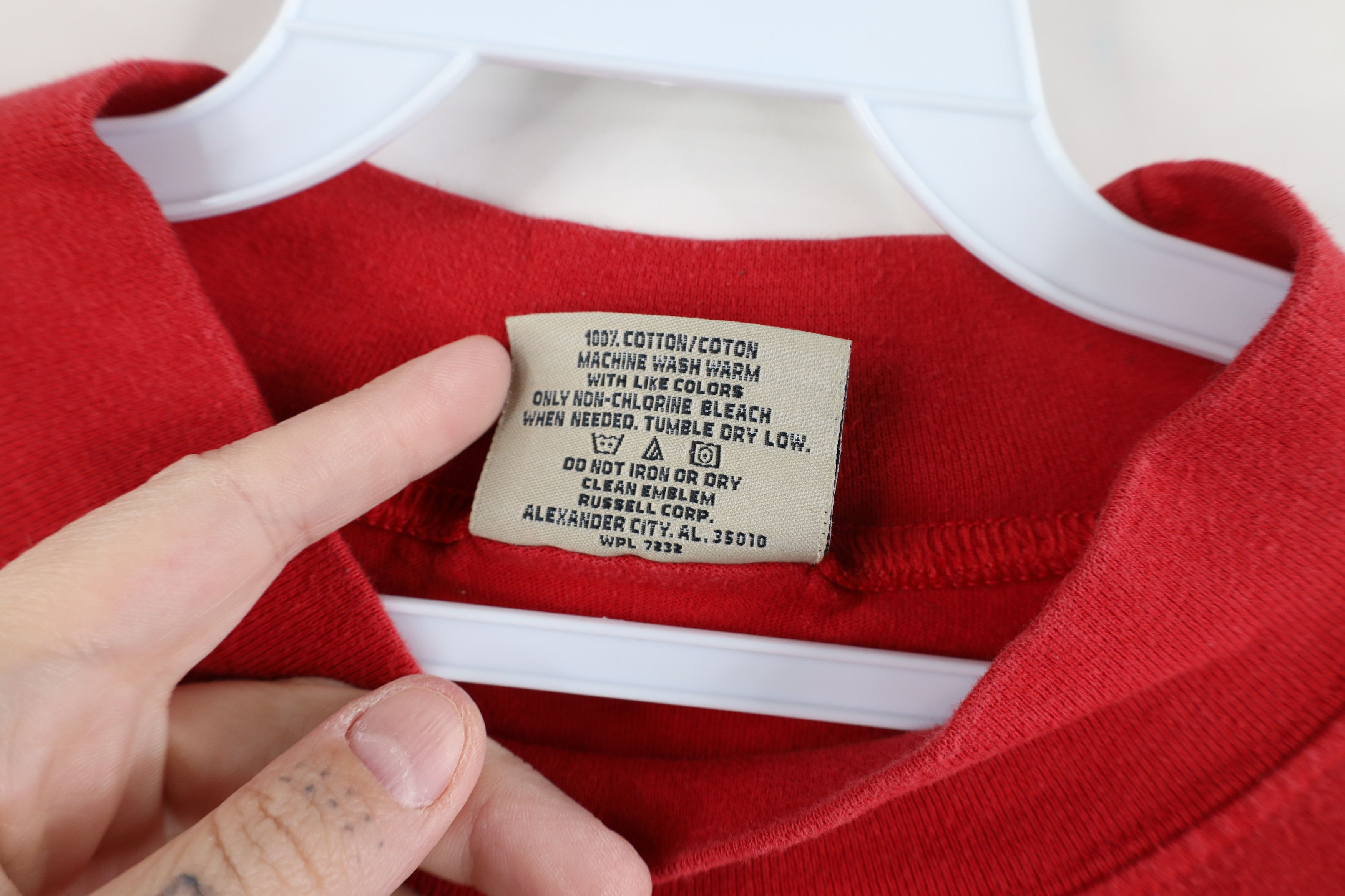 Russell Athletic × Vintage Vintage 90s Russell Athletic Mock Neck Long Sleeve T-Shirt Size US L / EU 52-54 / 3 - 6 Thumbnail