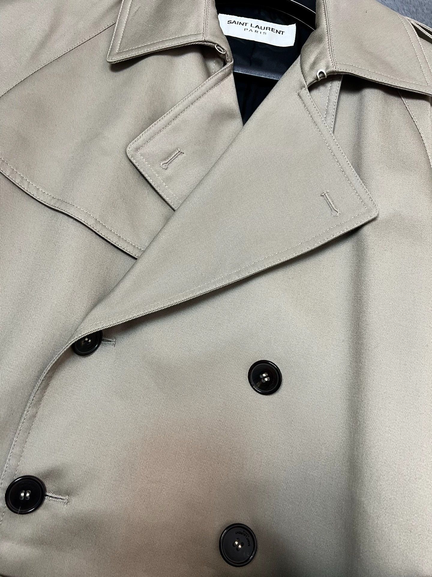 Saint Laurent Paris Authentic Saint Laurent SLP double-breasted trench coat Size US S / EU 44-46 / 1 - 3 Thumbnail