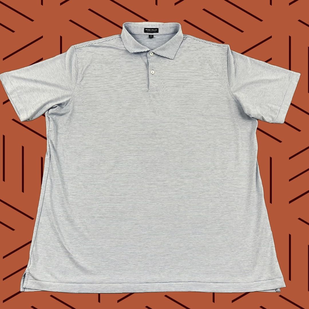 Peter Millar Peter Millar Crown Crafted Polo 2XL Blue Golf Performance Stretch Mens Size US XXL / EU 58 / 5 - 1 Thumbnail
