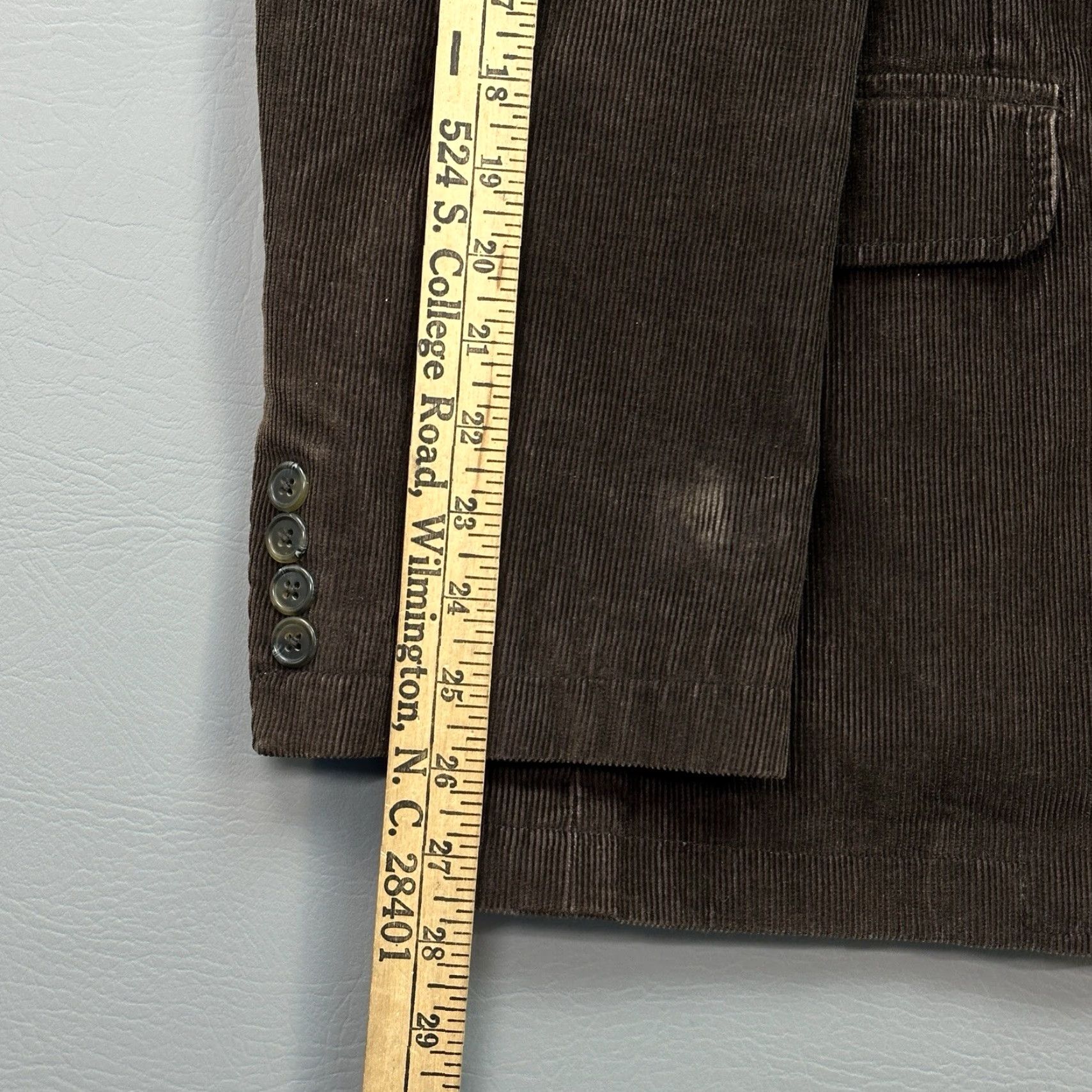 J.Crew VINTAGE J.CREW Jacket Men’s XL Brown Corduroy 3 Button Blazer Coat - Single-Breasted, Notch Lapel, Four-Button Sleeve, Dry Clean Only, Cotton Lining Size 46R - 7 Thumbnail