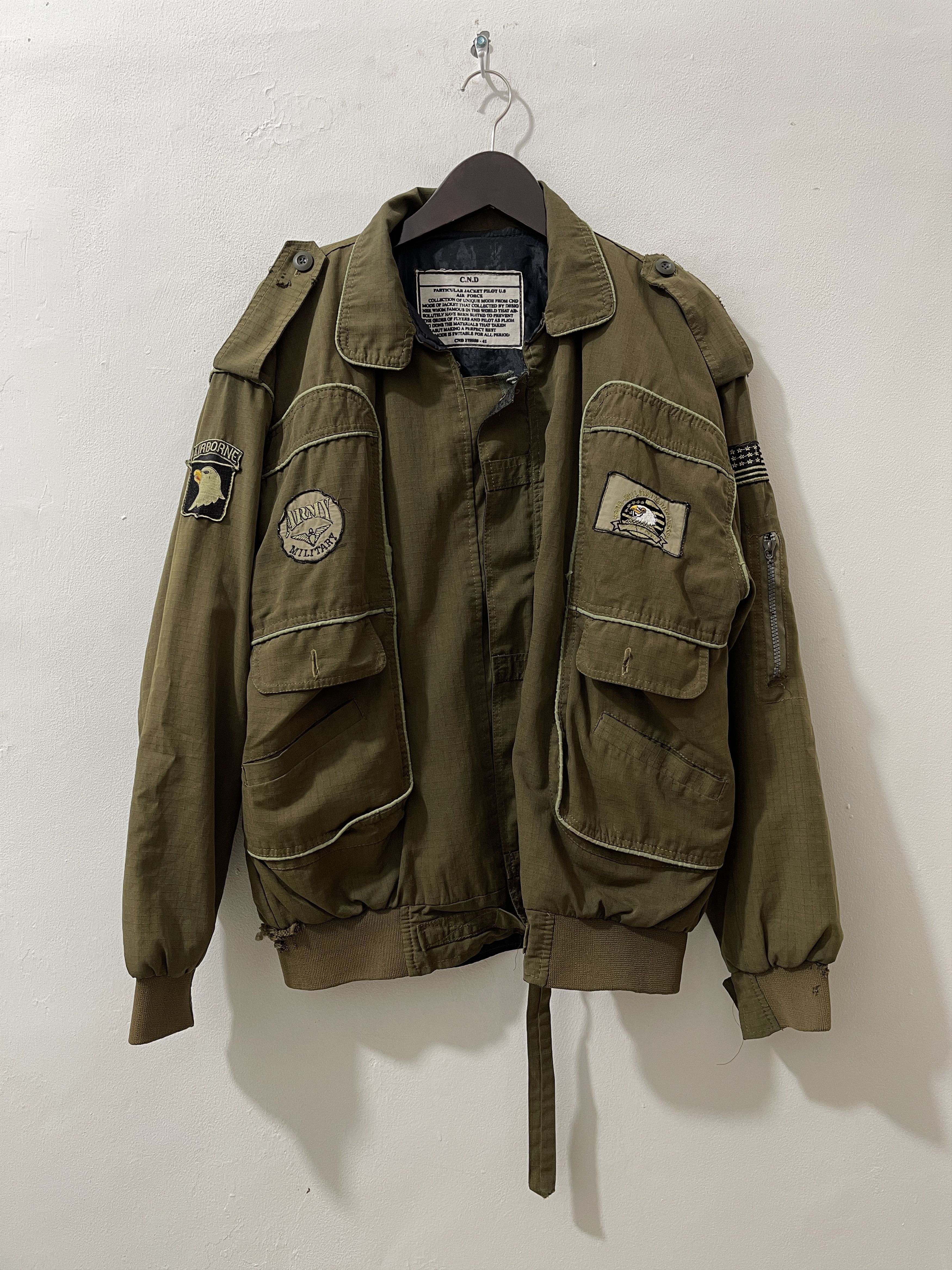 Vintage Vintage C.N.D Pilot Thrashed Utility Tanker Jacket Size US L / EU 52-54 / 3 - 1 Thumbnail