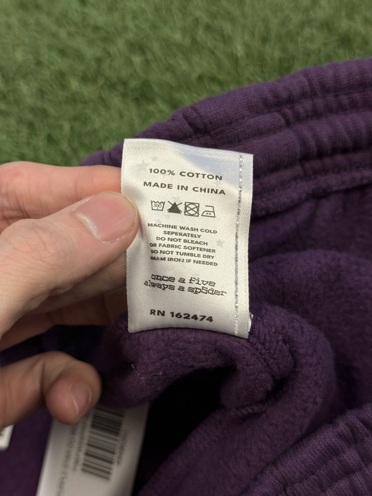 Sp5der Spider Worldwide Purple Sweatpants Size M (NEW) Size US 30 / EU 46 - 10 Thumbnail