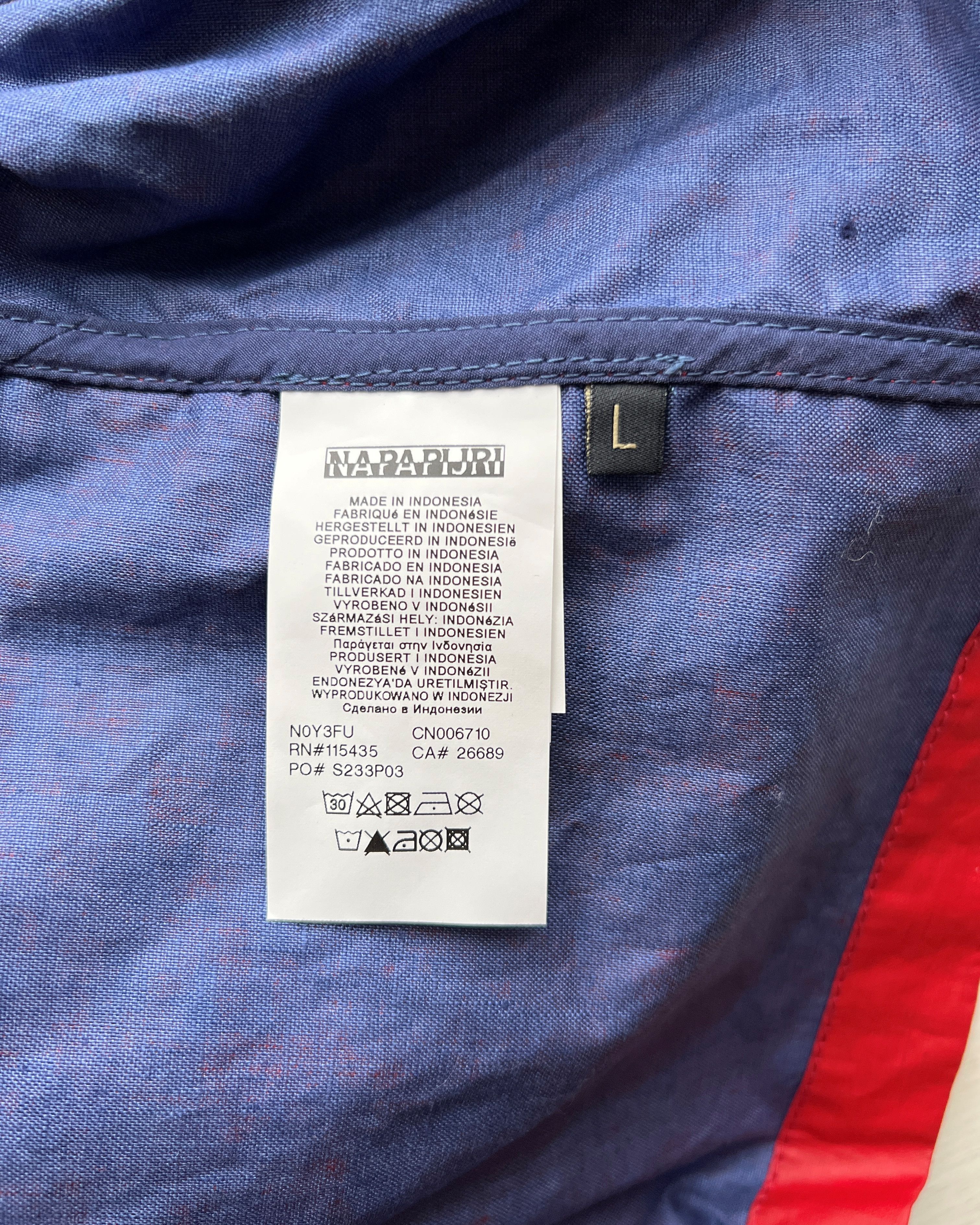 Napapijri NAPAPIJRI JACKET 100% LINEN WITH WATER-REPELLENT TREATMENT Size US L / EU 52-54 / 3 - 8 Thumbnail