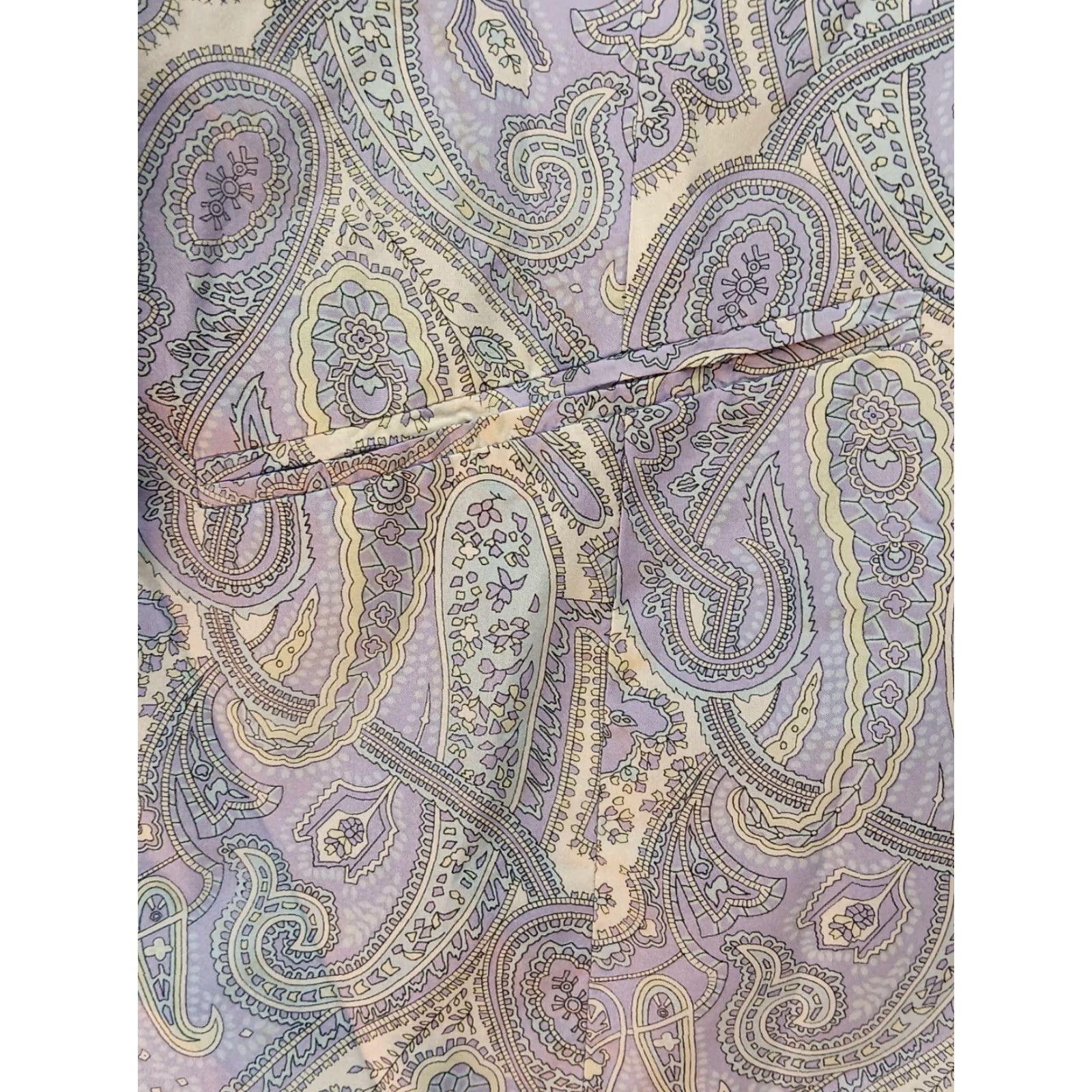 Vintage VINTAGE Anna And Frank Jacket Women's M Paisley Purple 100% Silk Lined 90s Casual Business Party/Cocktail Travel Workwear Size M / US 6-8 / IT 42-44 - 6 Thumbnail