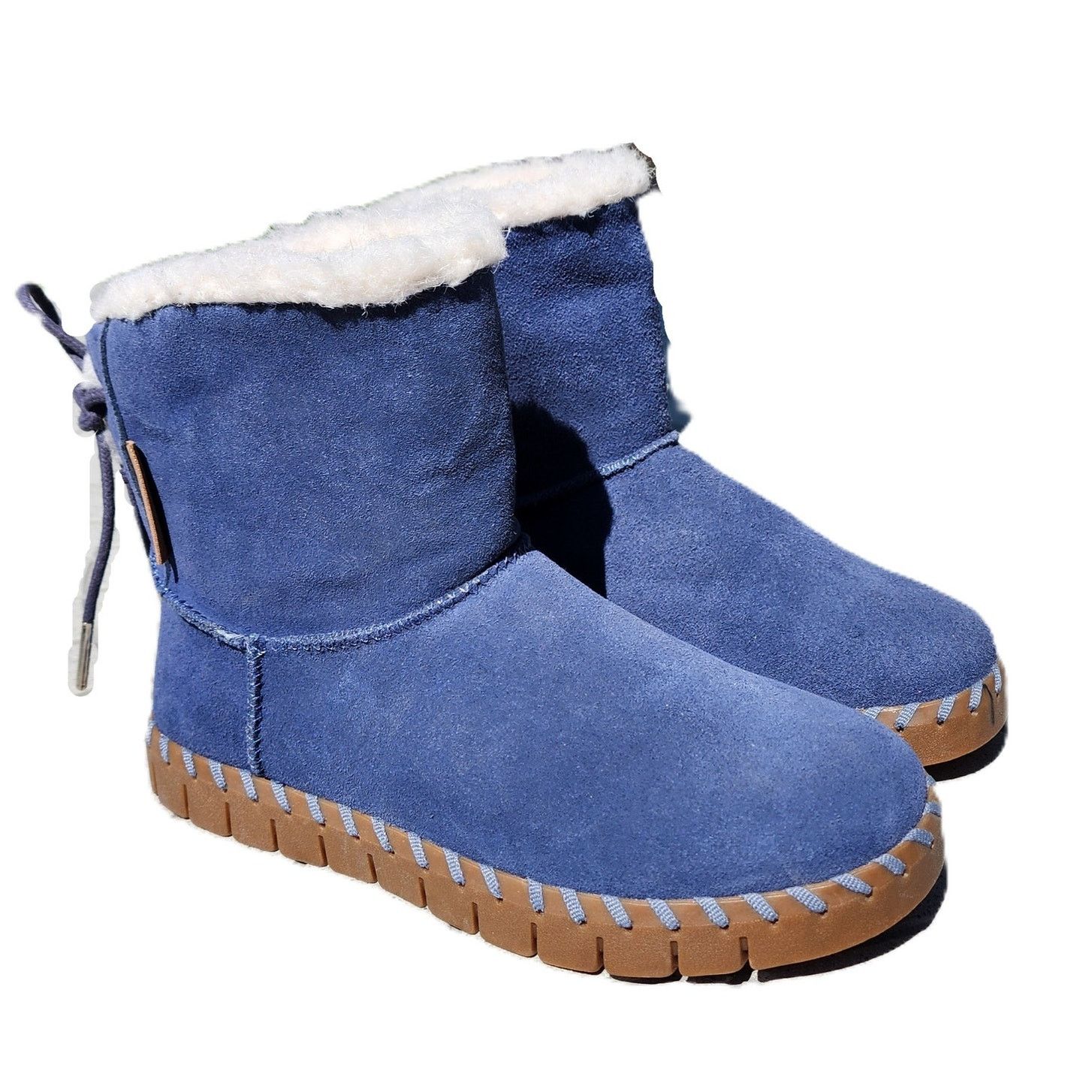 Designer MUK LUKS Flexi Albany Suede Shearling Winter Boots 6 Size US 6 / IT 36 - 2 Thumbnail