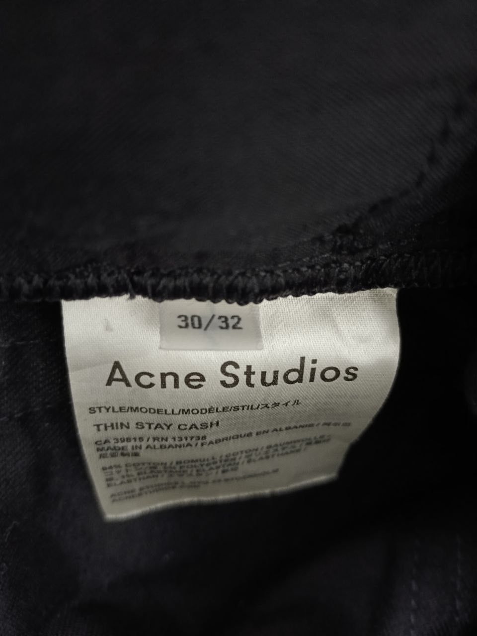 Acne Studios ACNE STUDIOS SKINNY BLACK Size US 30 / EU 46 - 6 Thumbnail