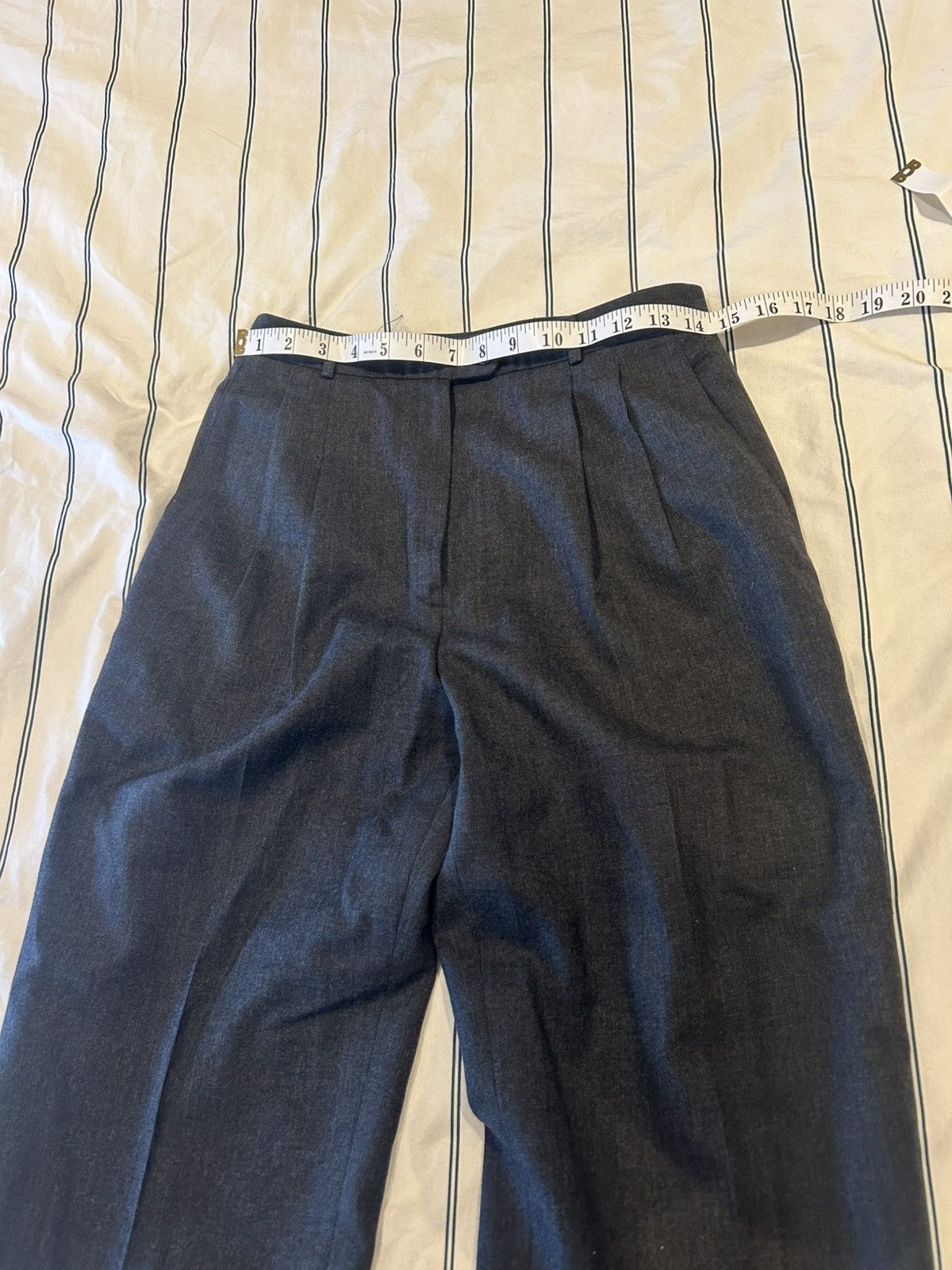 Lands' End Wool Landsend pleated Suitpants Size 28" / US 6 / IT 42 - 2 Thumbnail