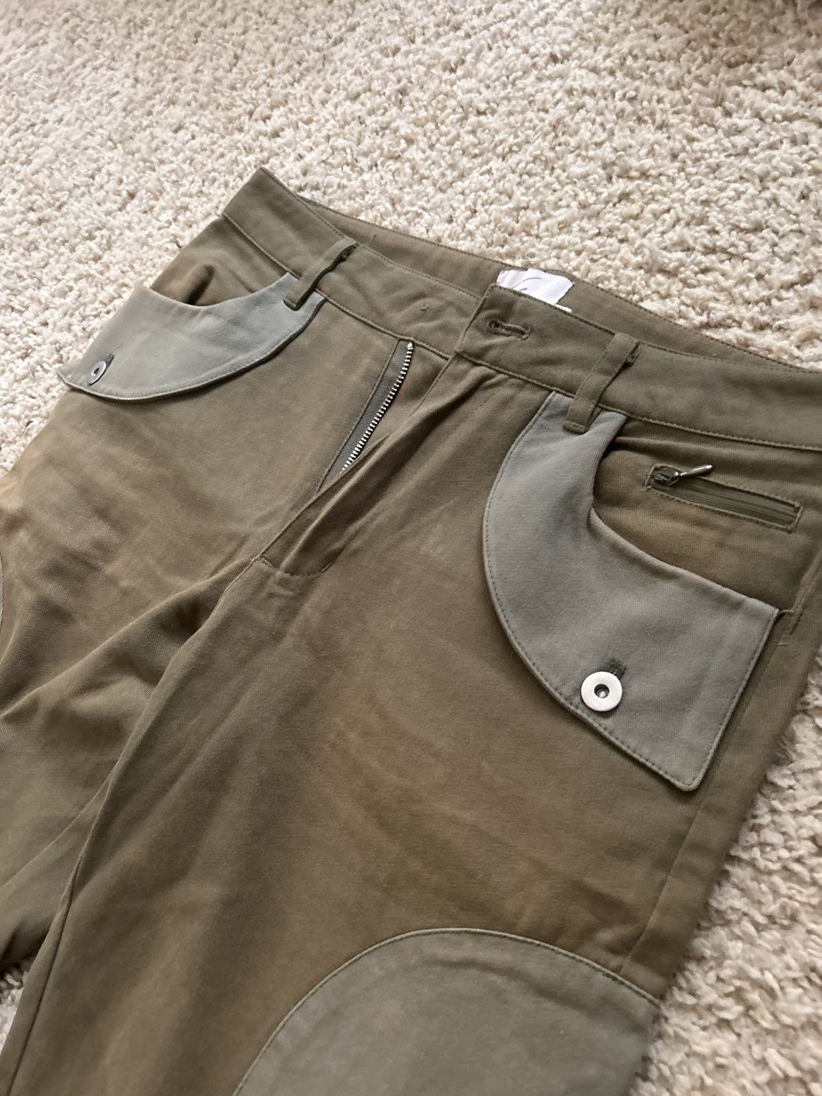 Designer VALE LIVES Cargo Zip Fly Pants Streetwear Size US 30 / EU 46 - 3 Thumbnail